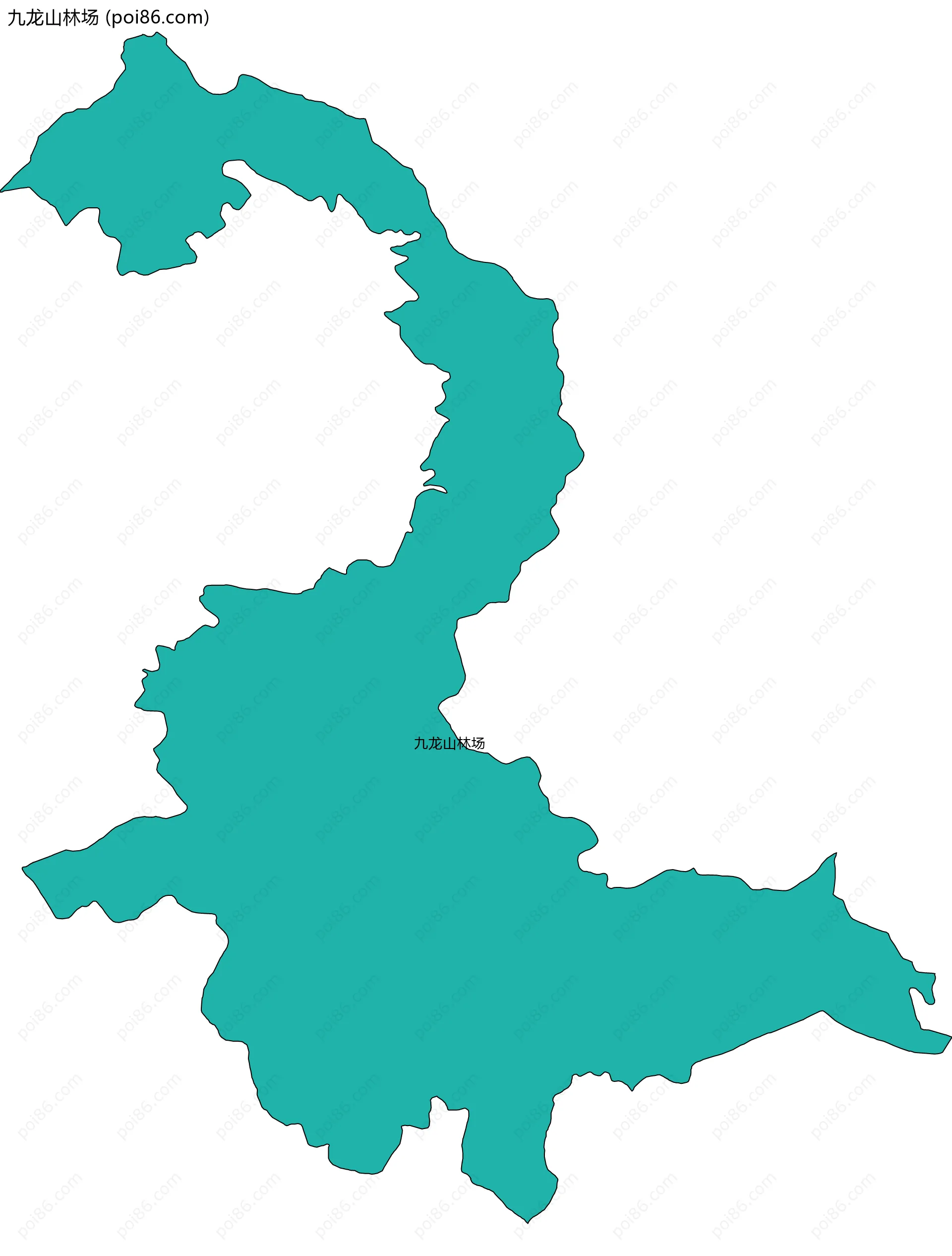 九龙山林场边界地图