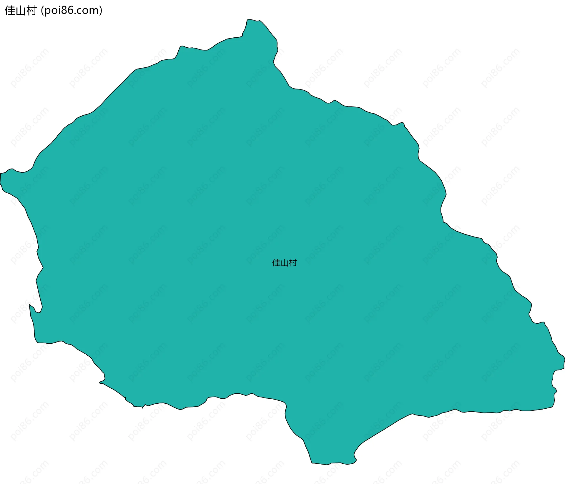 佳山村边界地图