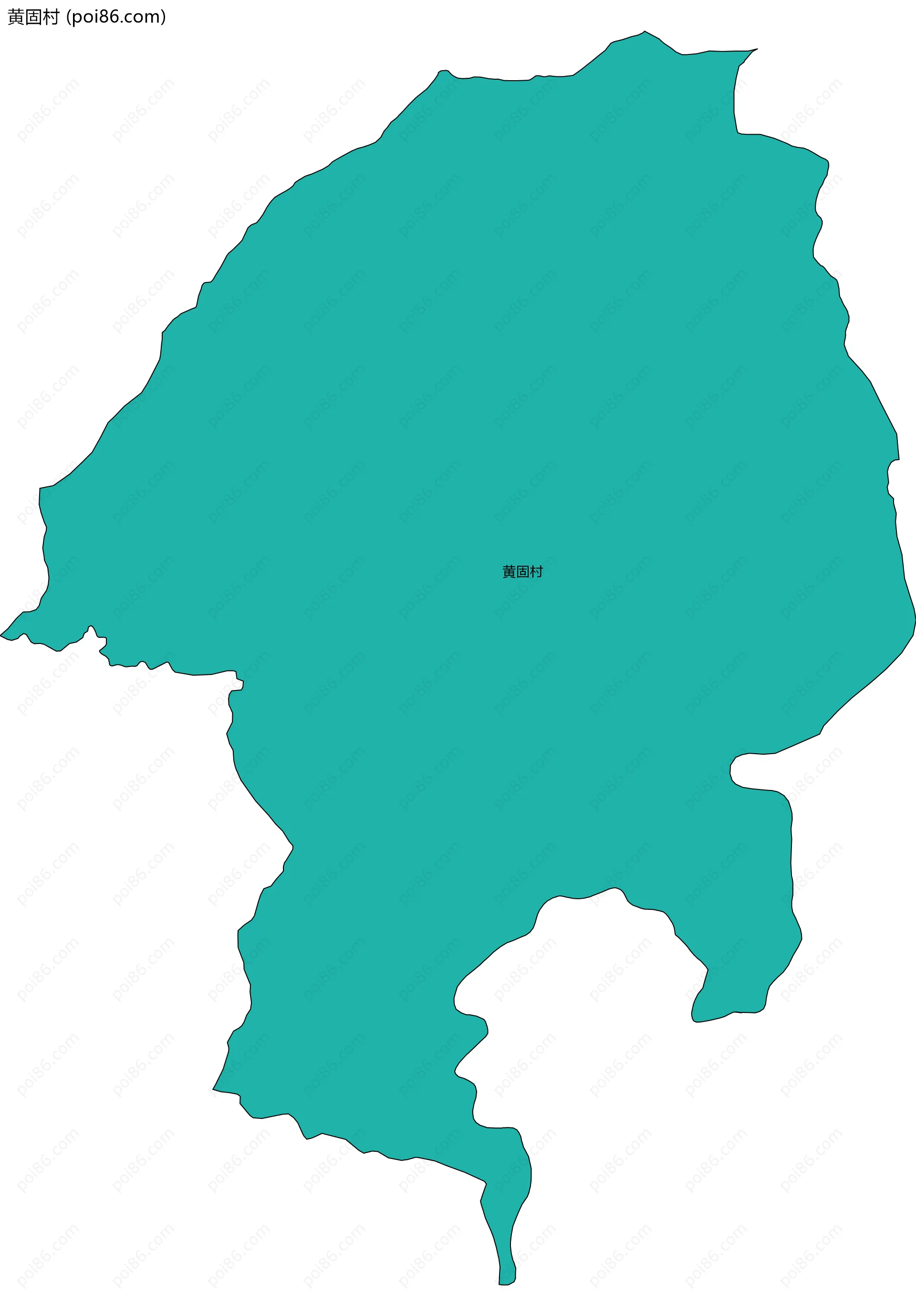 黄固村边界地图