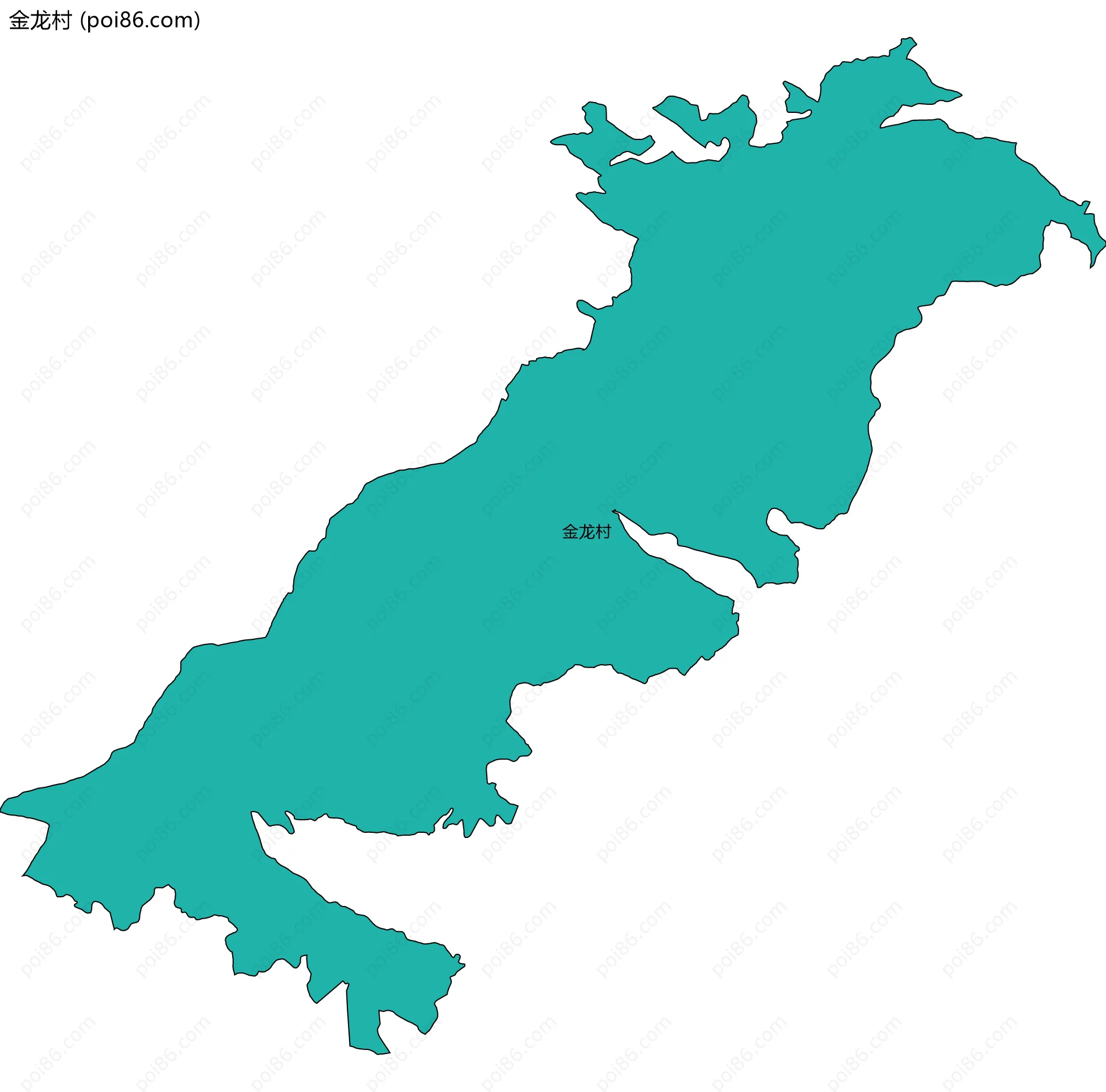 金龙村边界地图