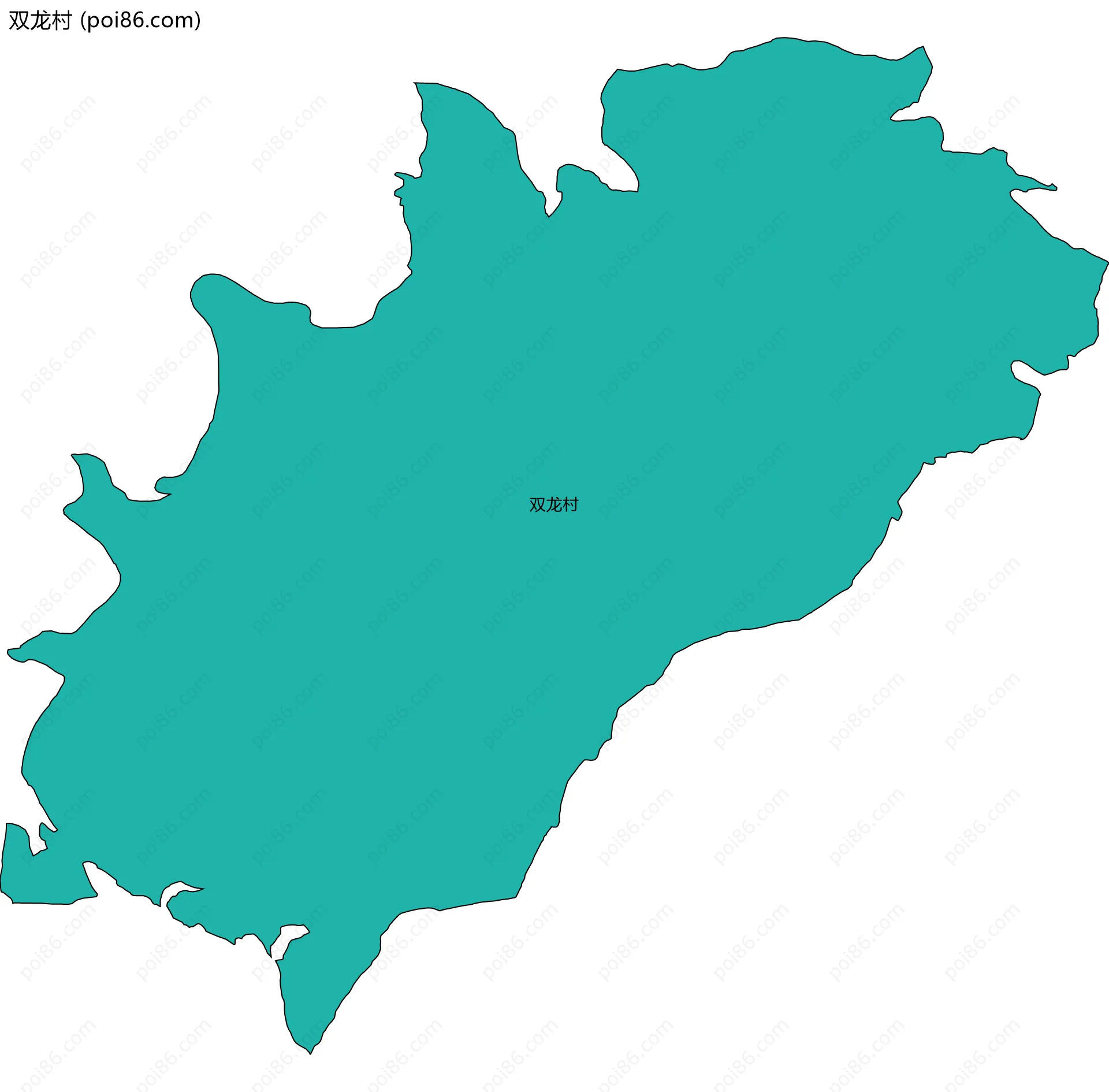 双龙村边界地图