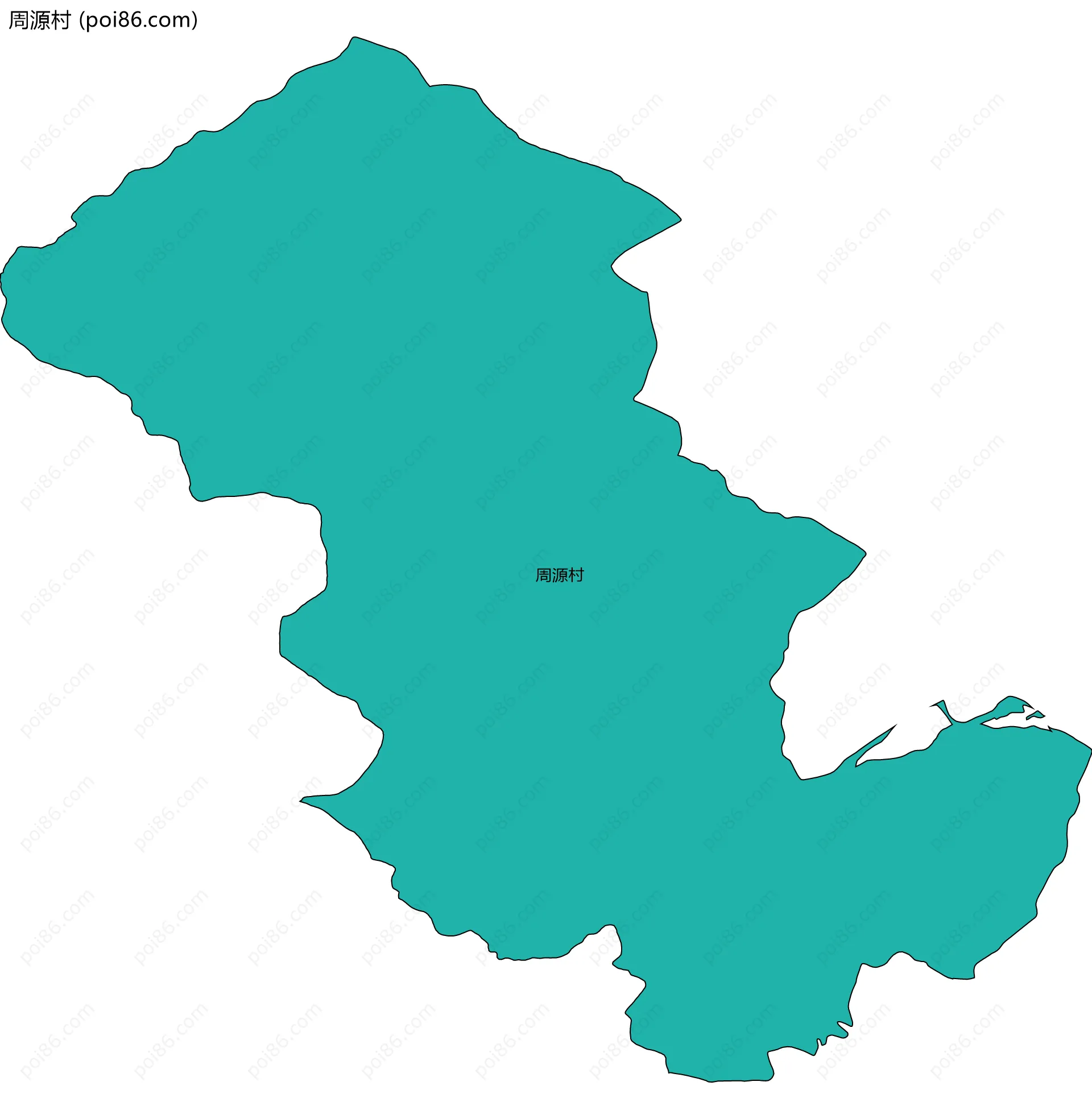 周源村边界地图