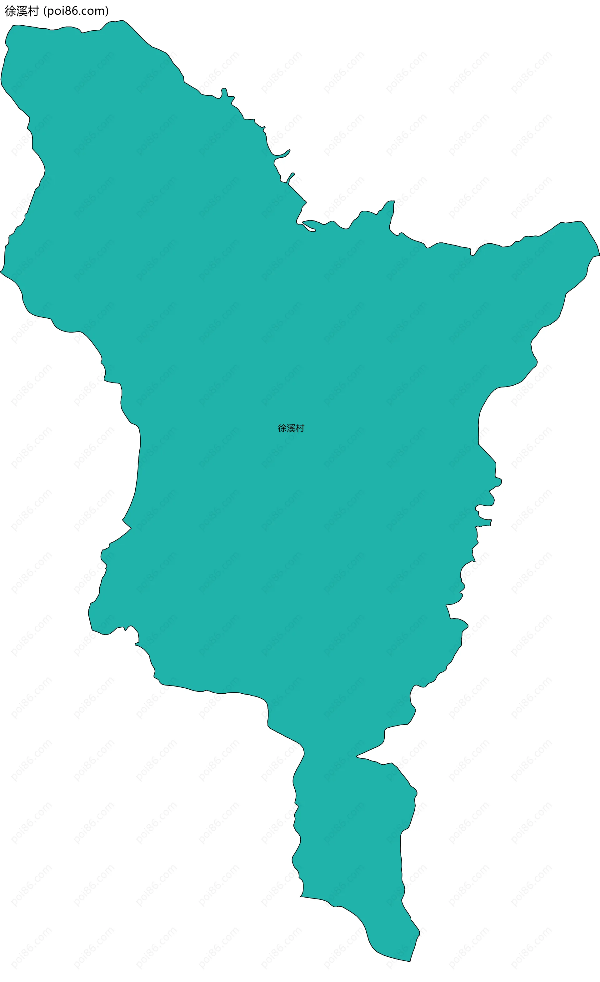 徐溪村边界地图