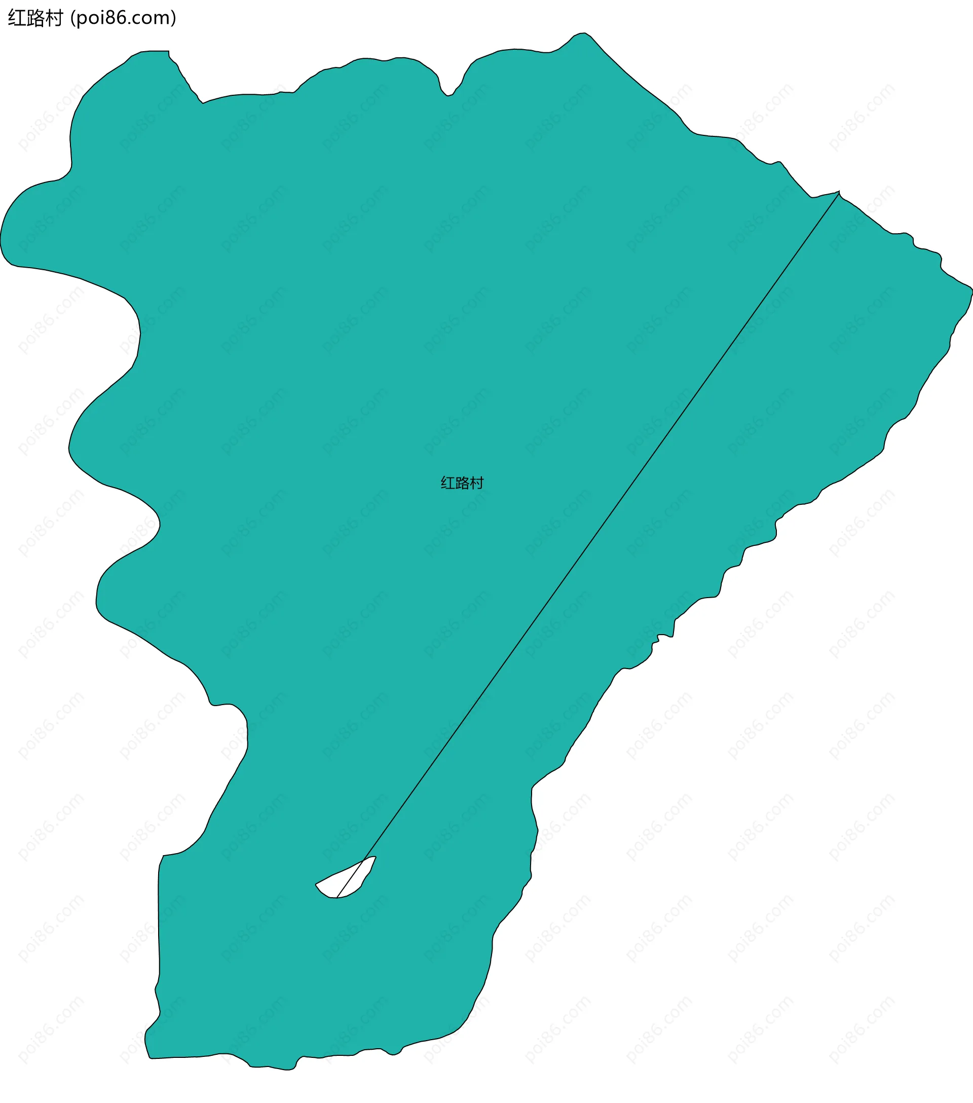 红路村边界地图