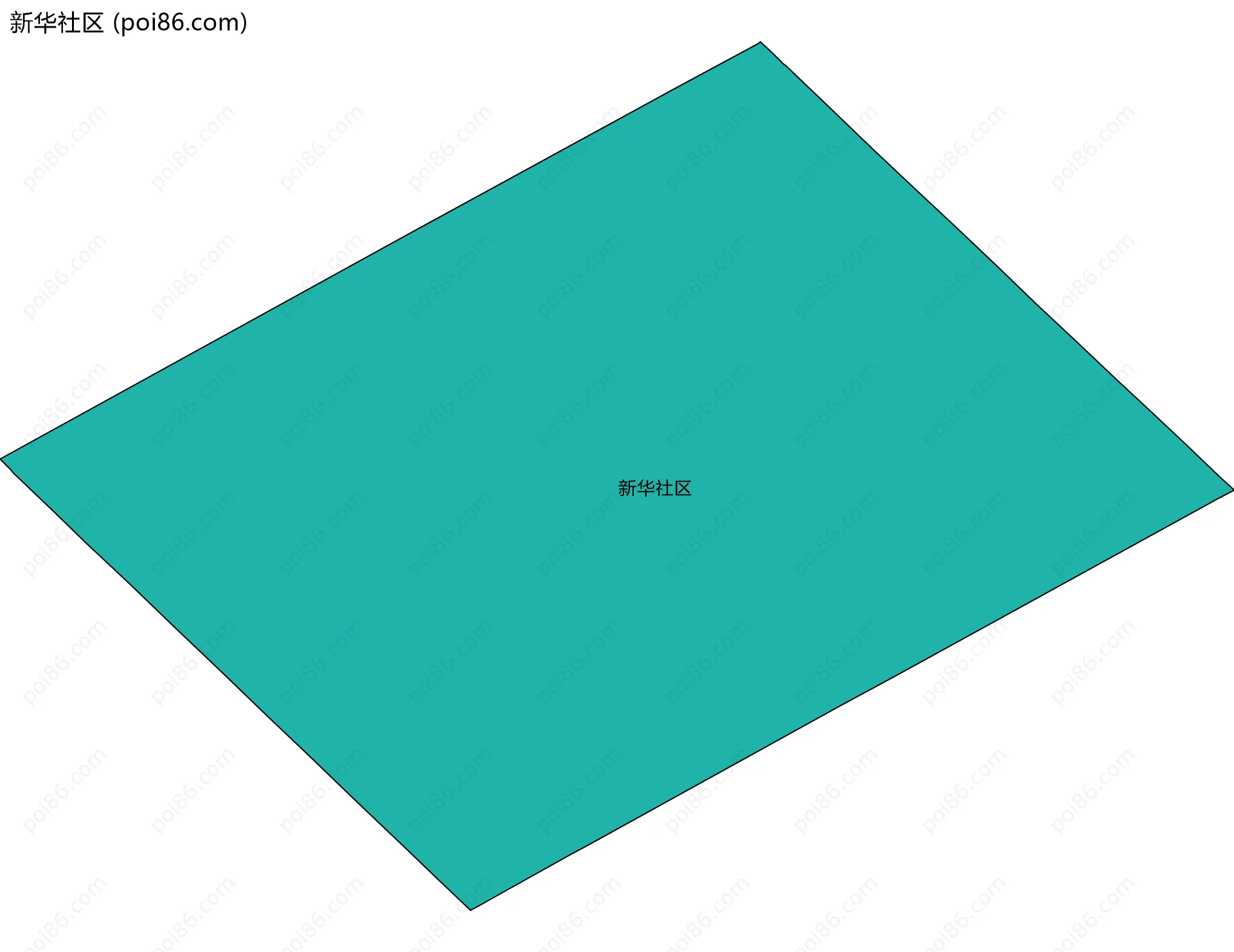 新华社区边界地图