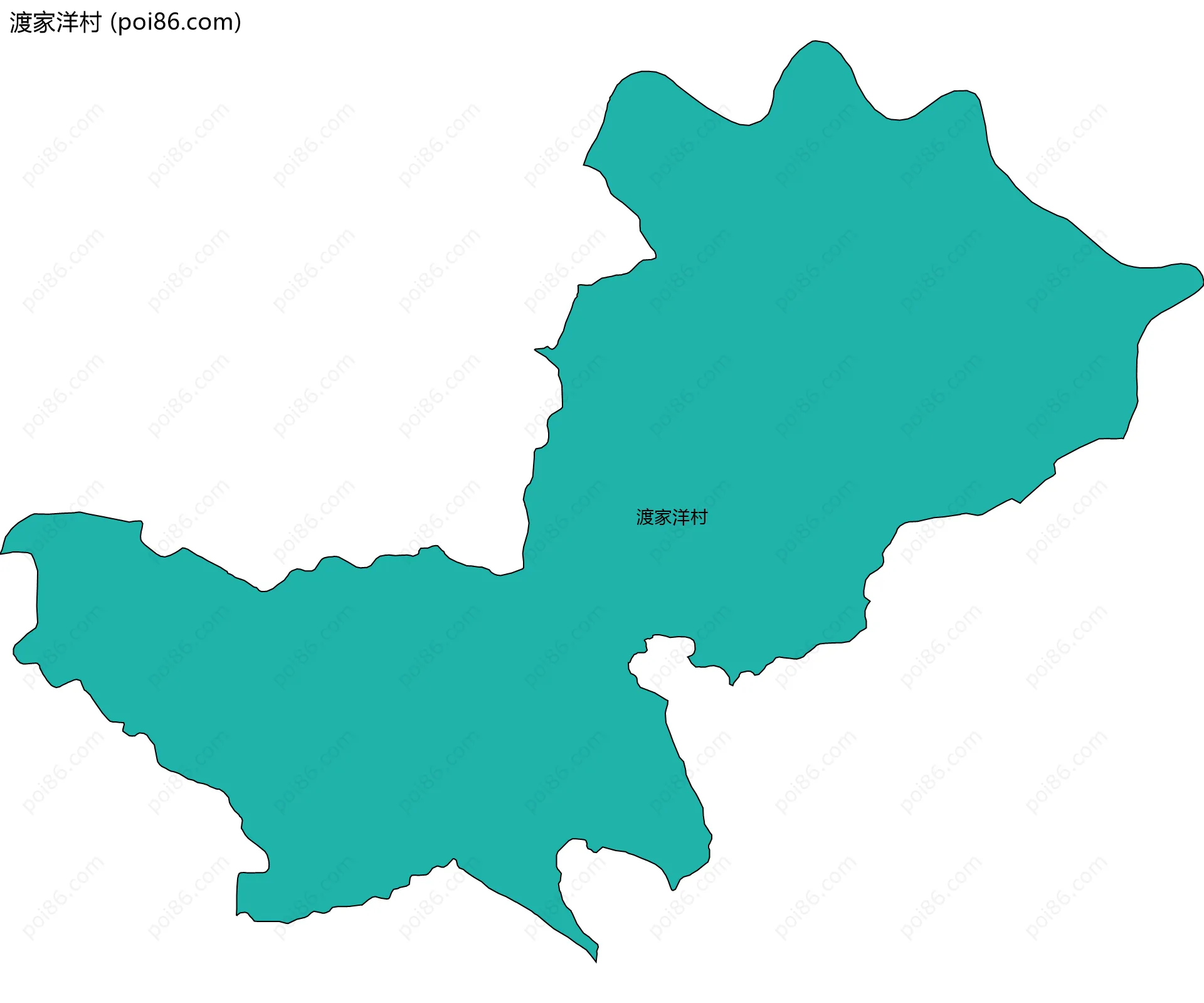 渡家洋村边界地图