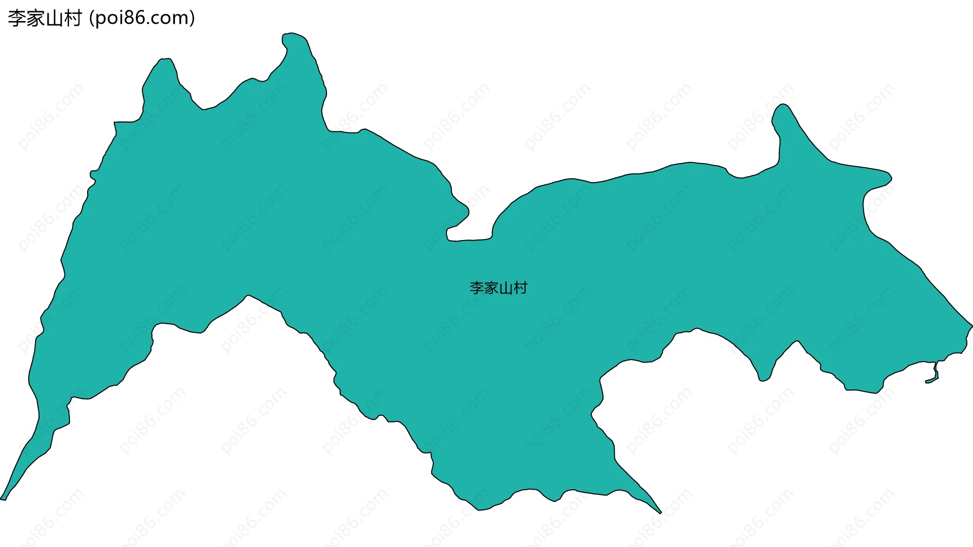 李家山村边界地图