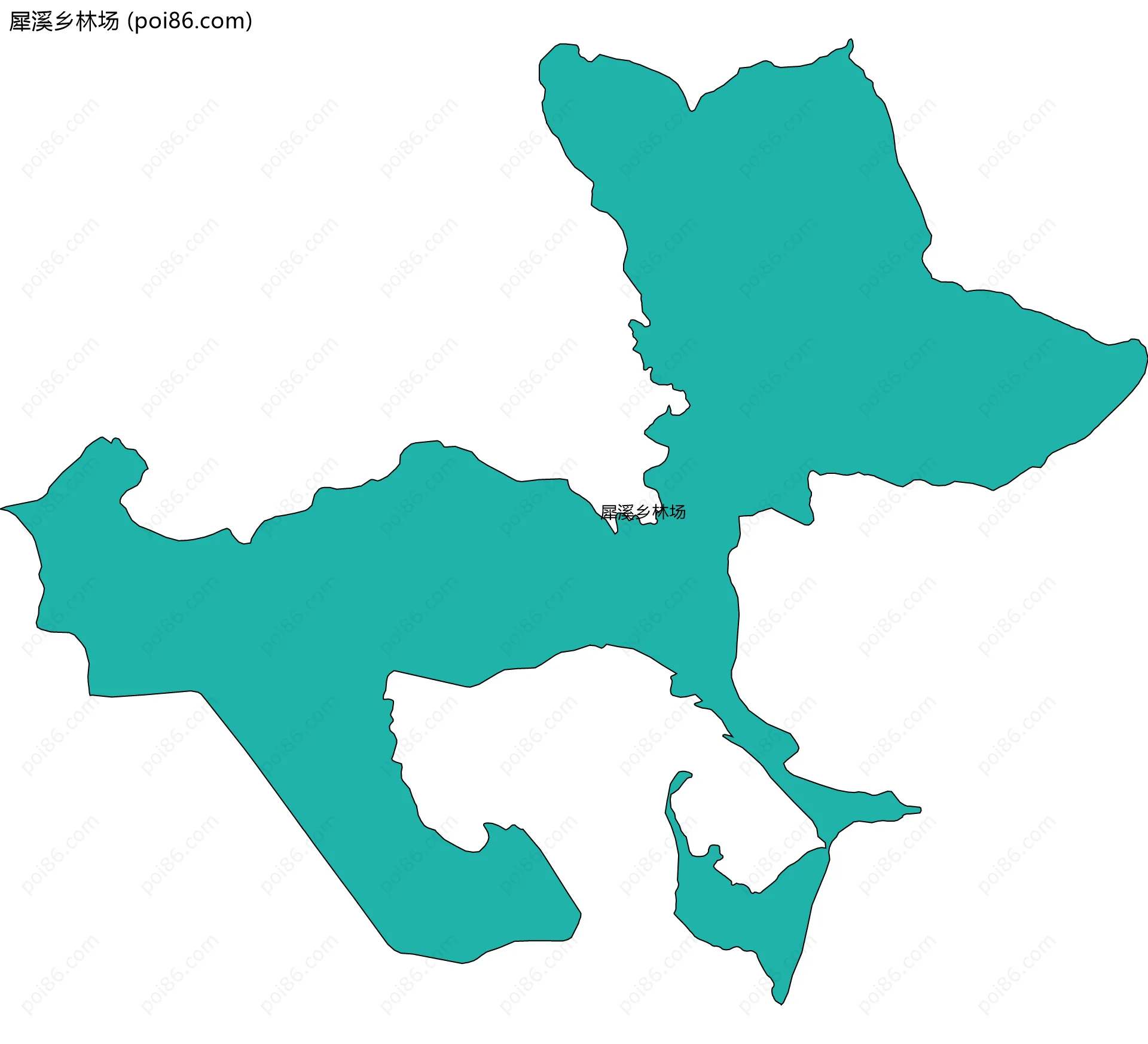 犀溪乡林场边界地图