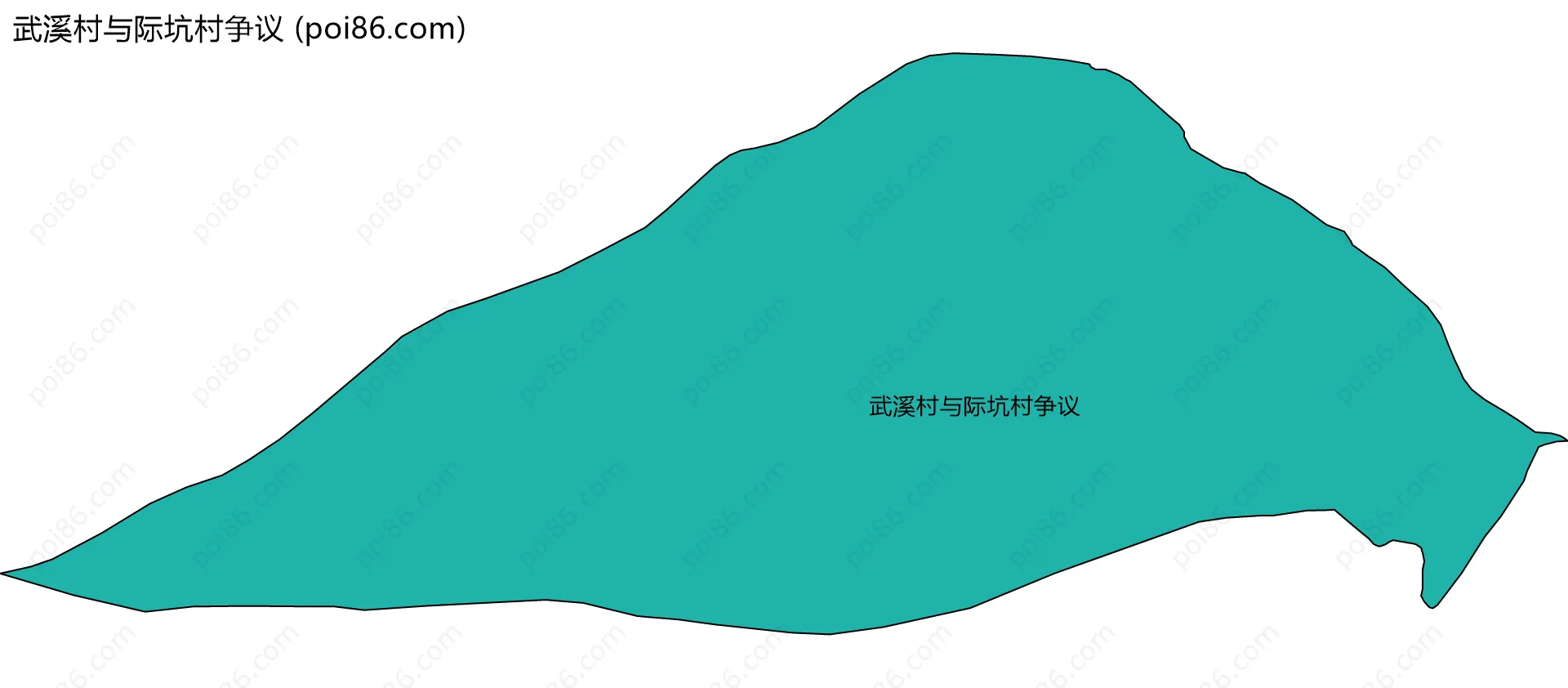 武溪村与际坑村争议边界地图