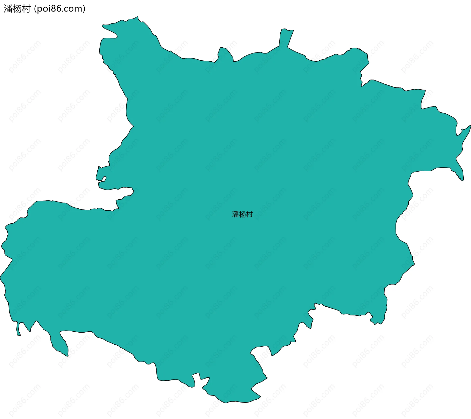 潘杨村边界地图