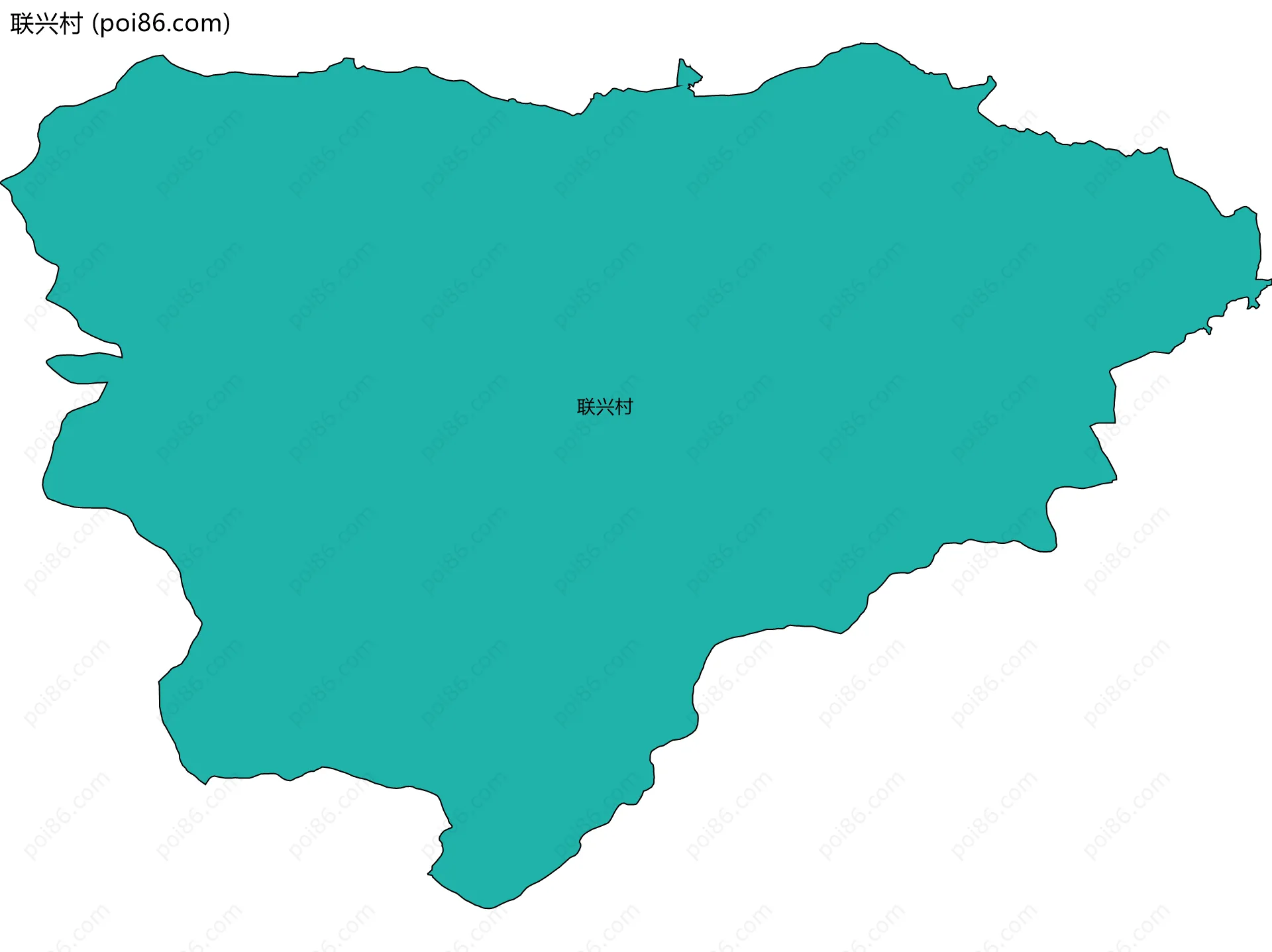 联兴村边界地图