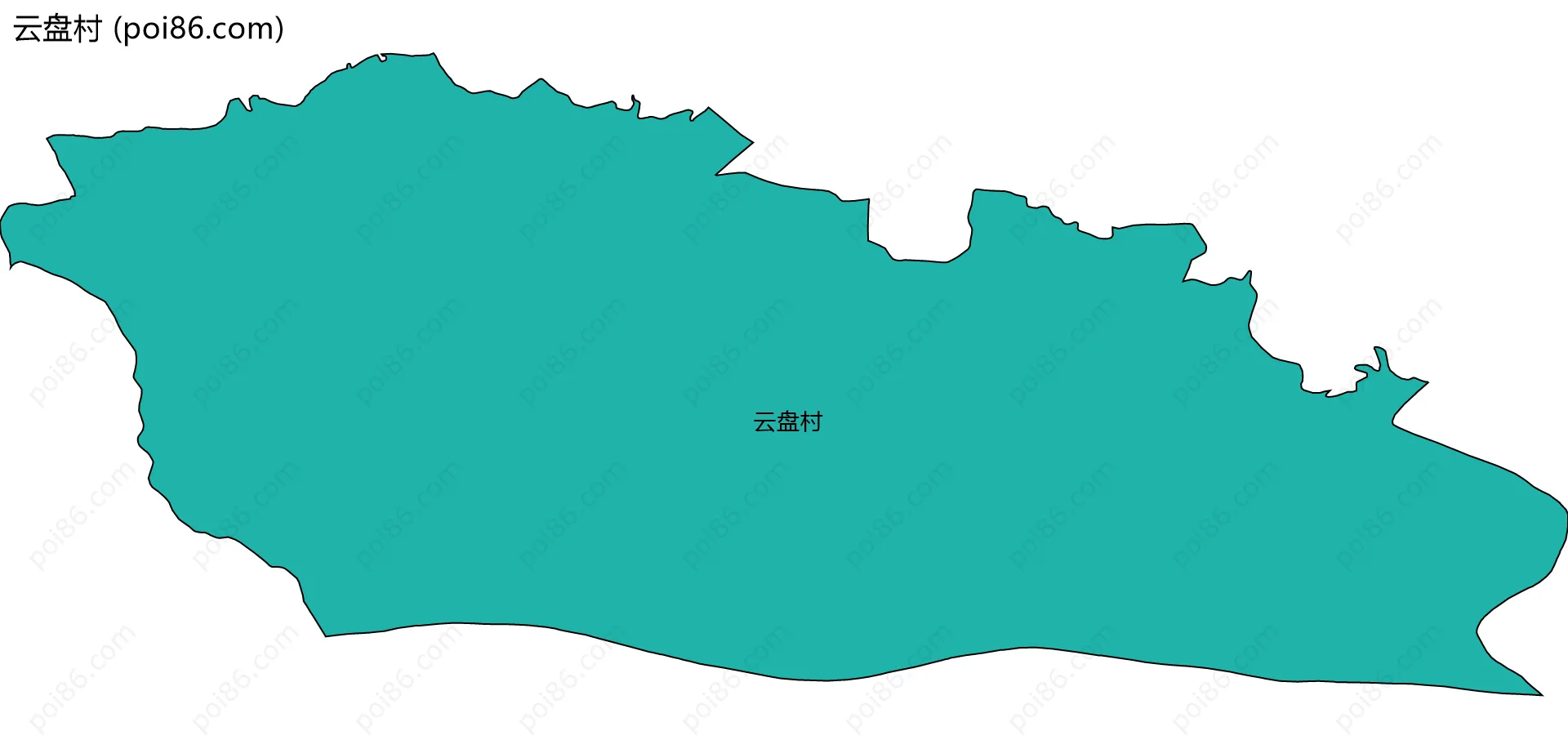 云盘村边界地图