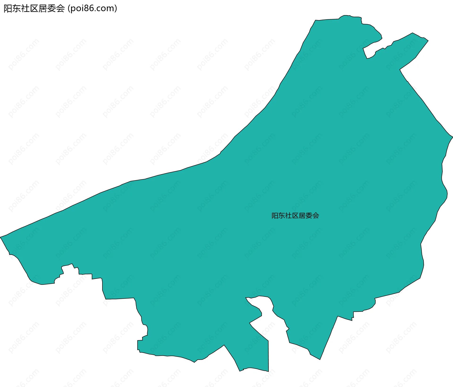 阳东社区居委会边界地图