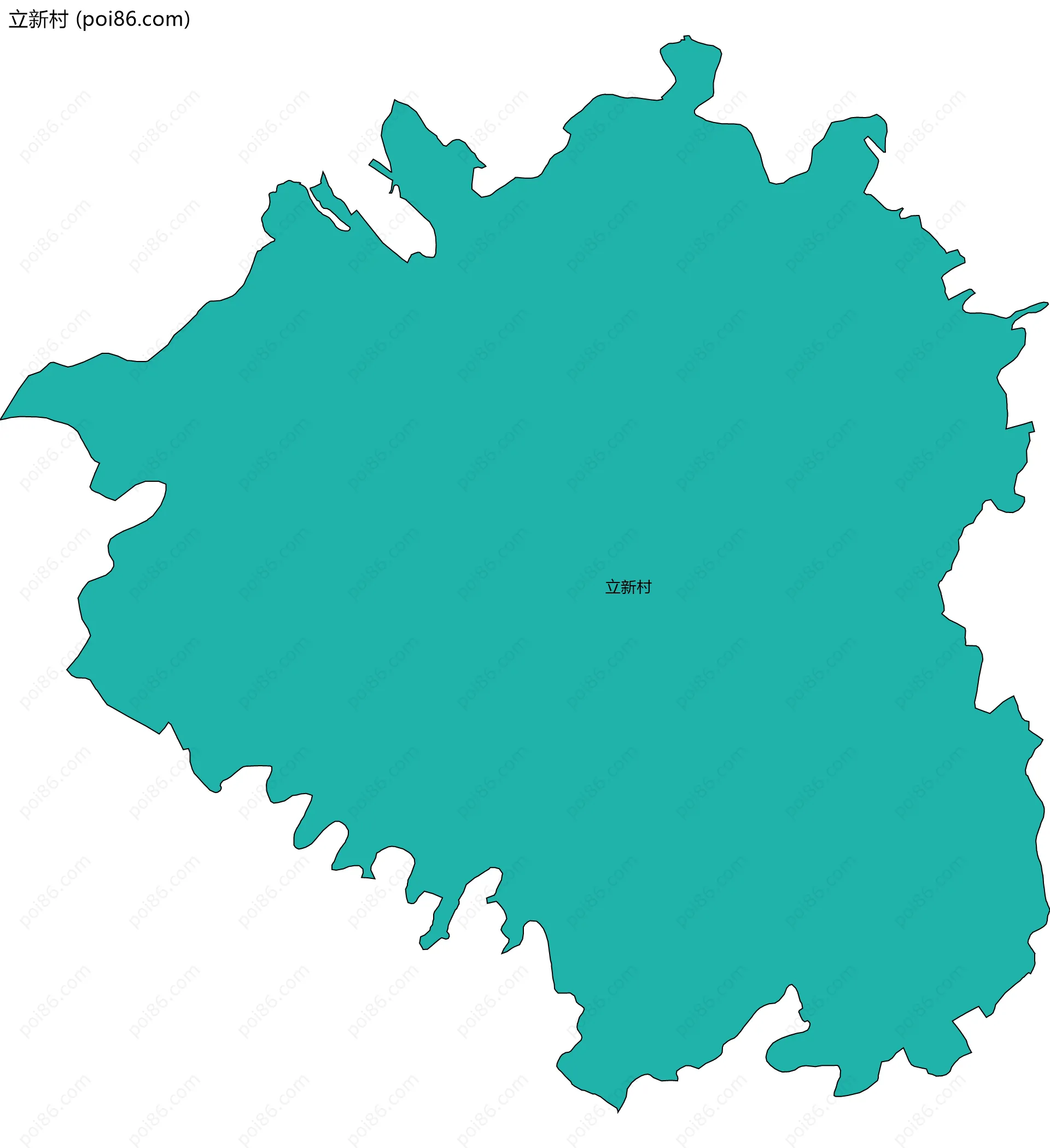 立新村边界地图