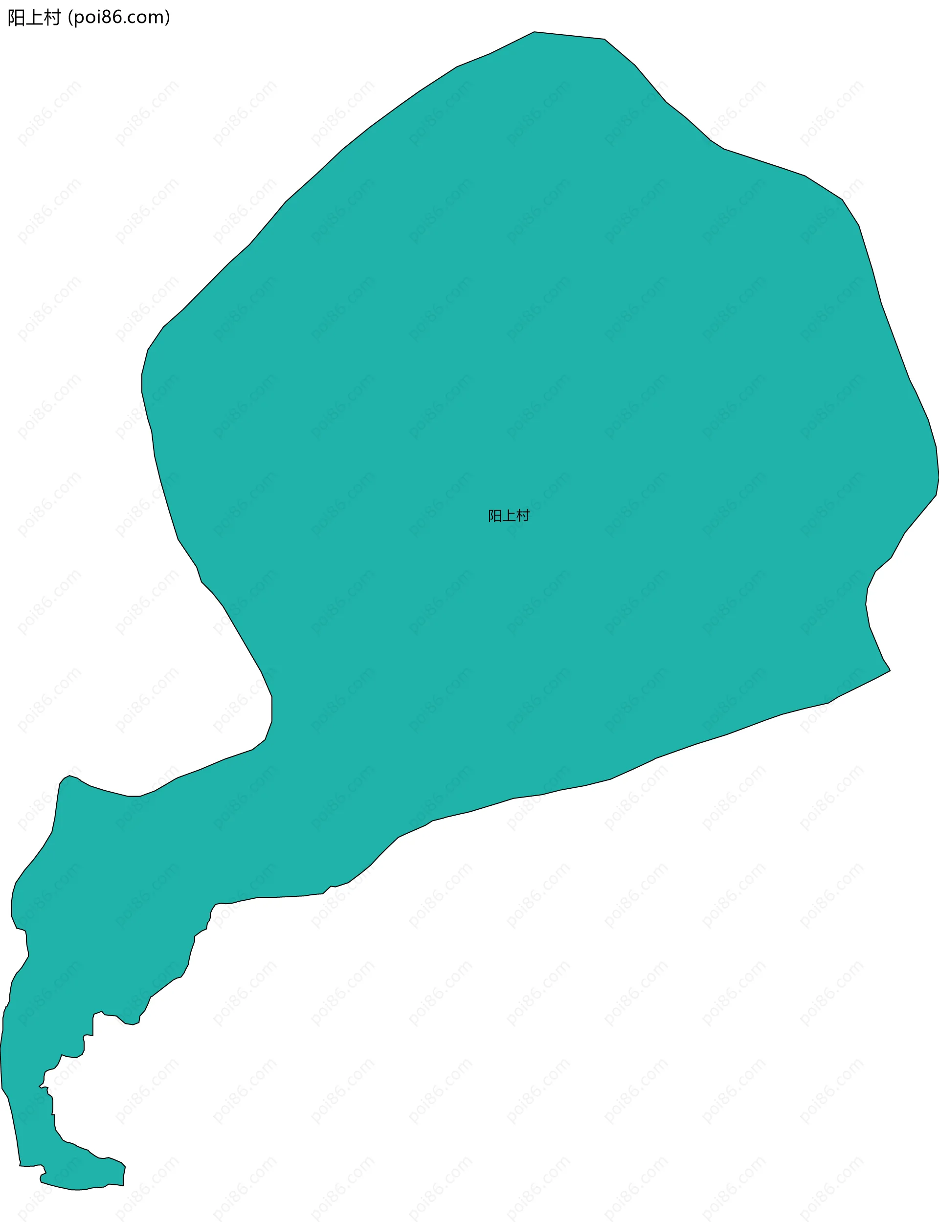 阳上村边界地图