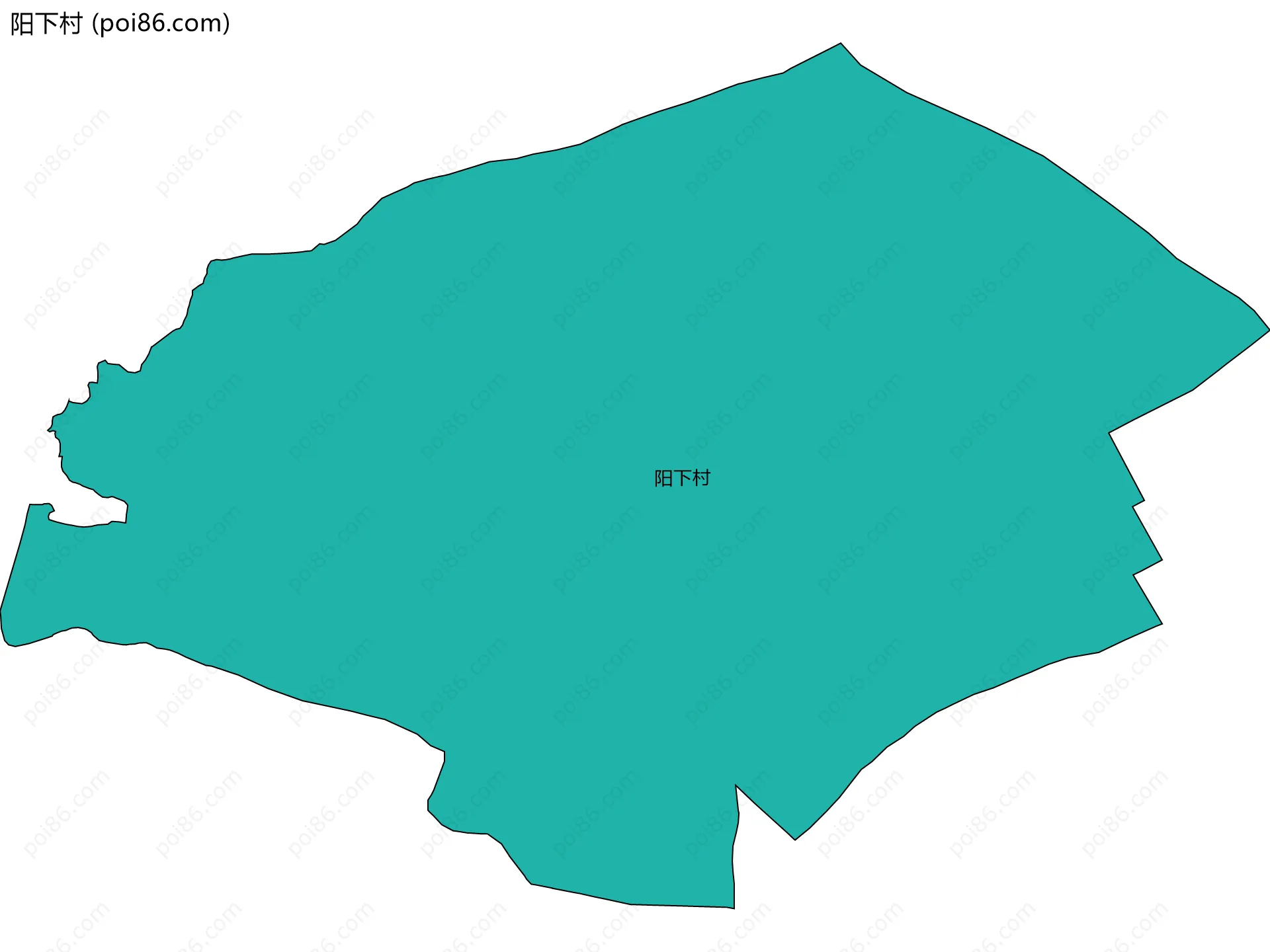 阳下村边界地图