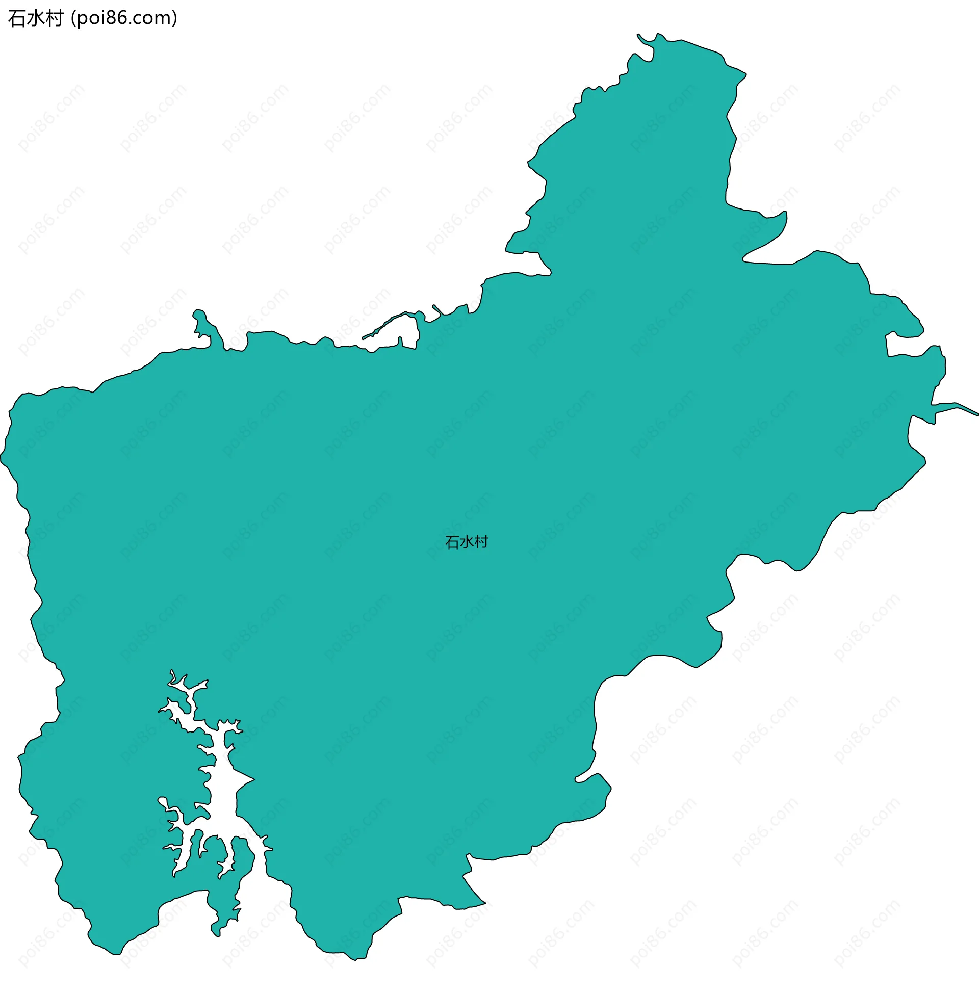 石水村边界地图