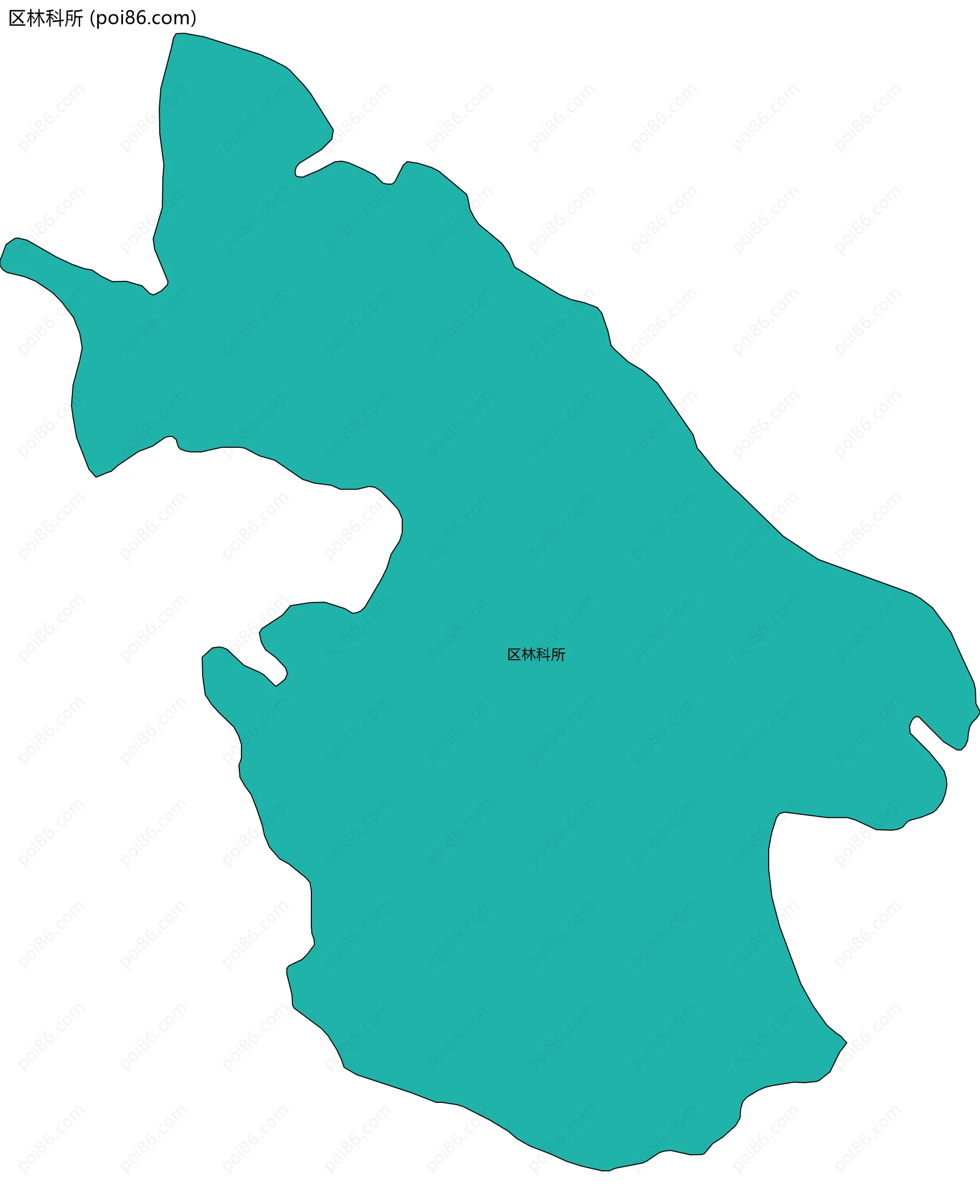 区林科所边界地图