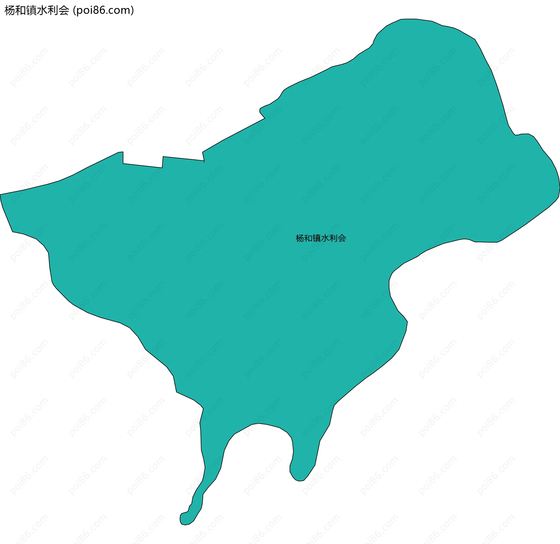杨和镇水利会边界地图