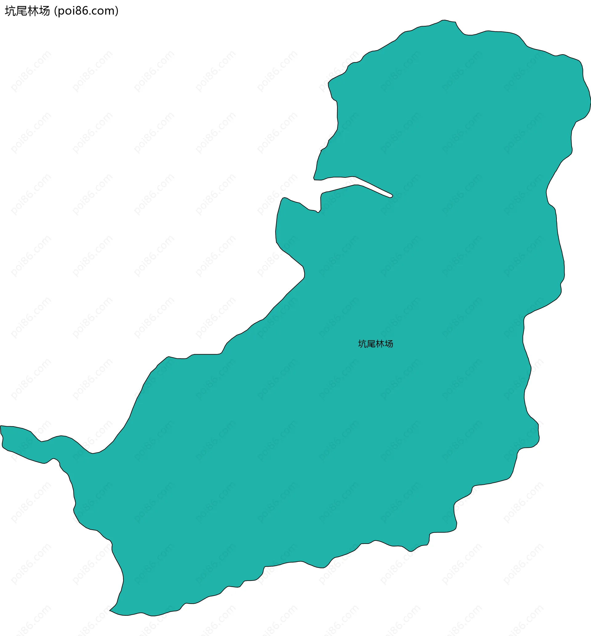 坑尾林场边界地图