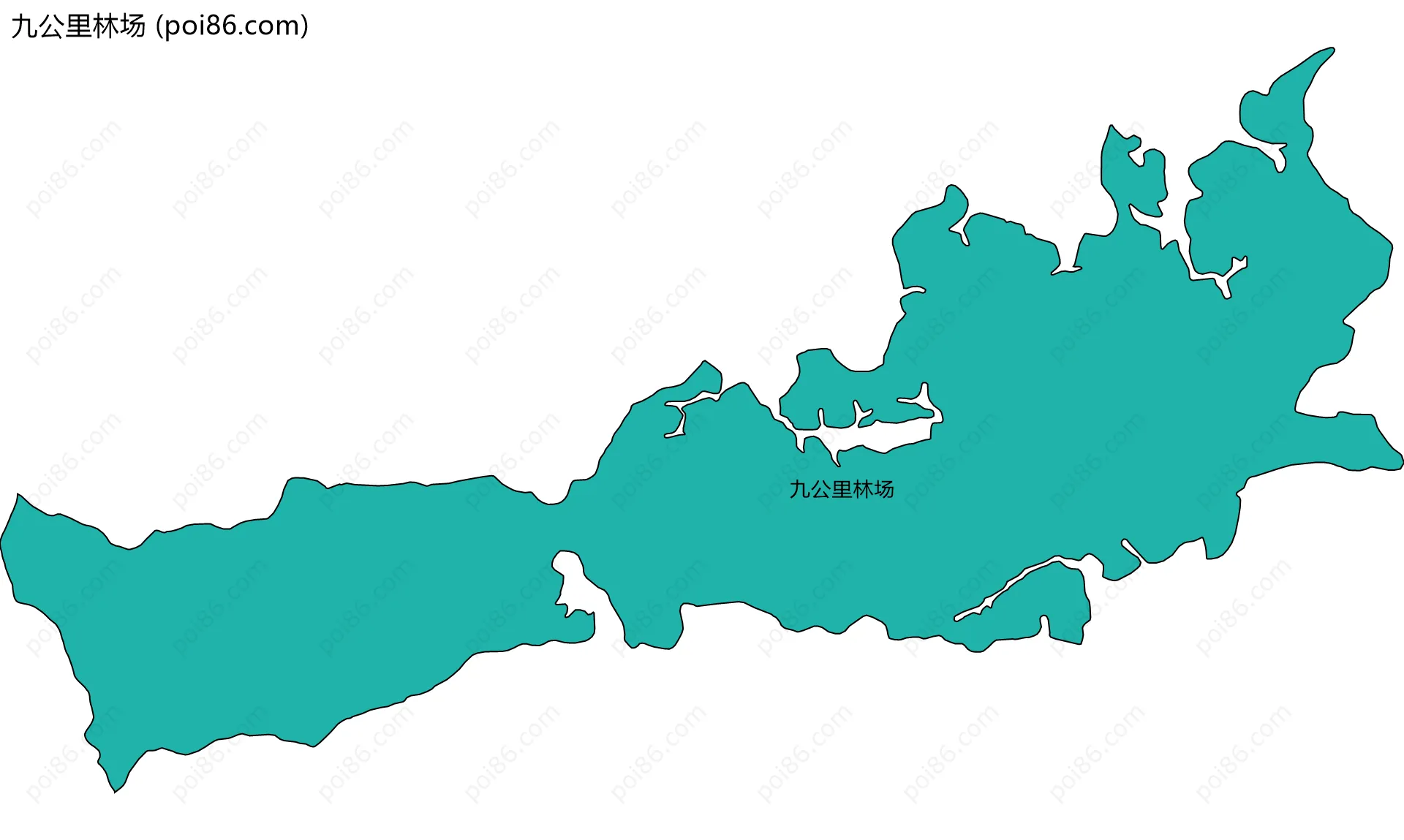 九公里林场边界地图