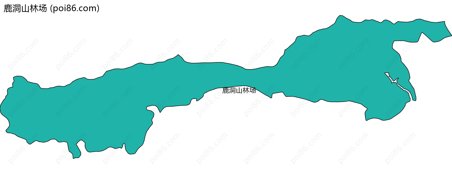鹿洞山林场边界地图