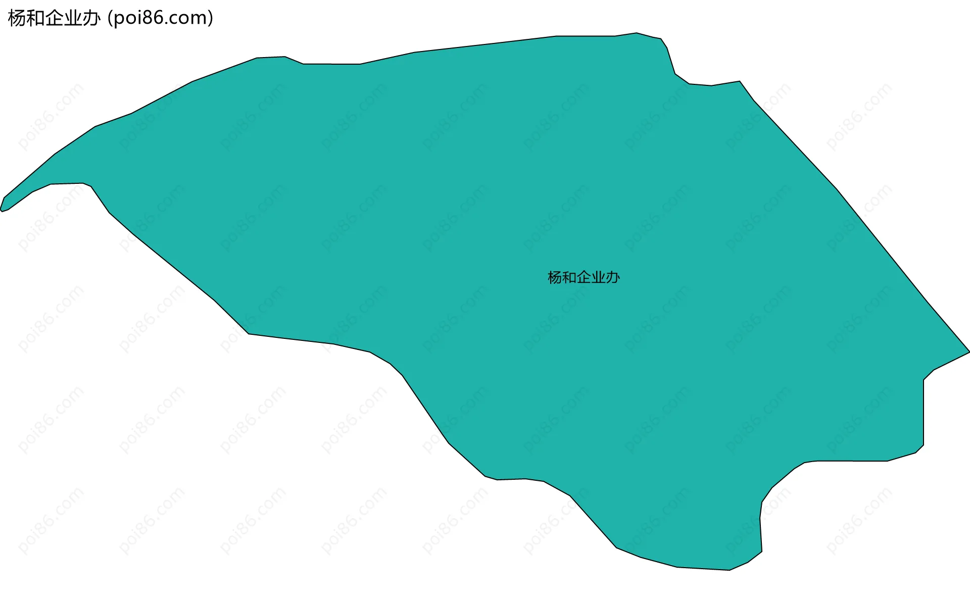 杨和企业办边界地图
