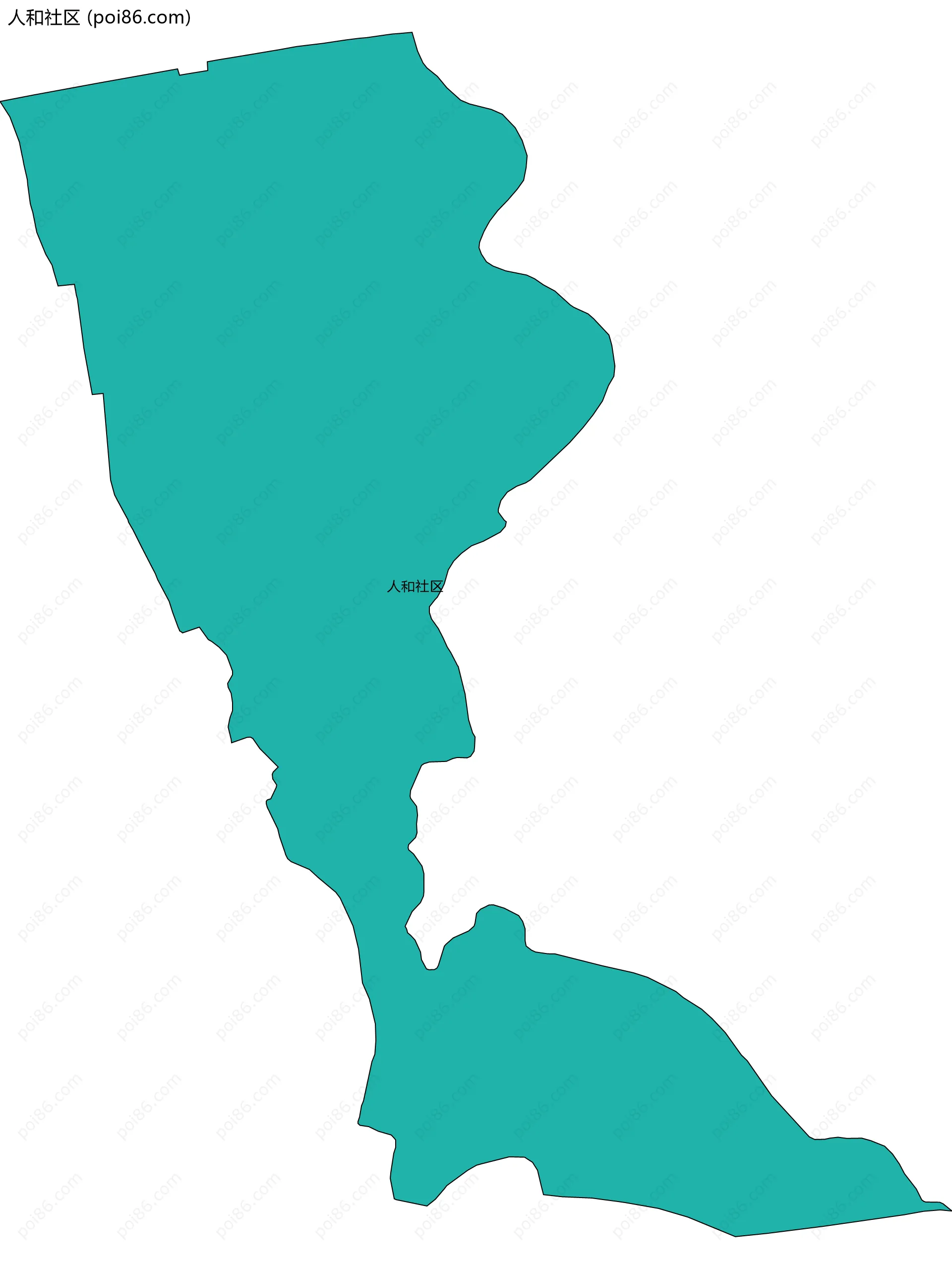 人和社区边界地图