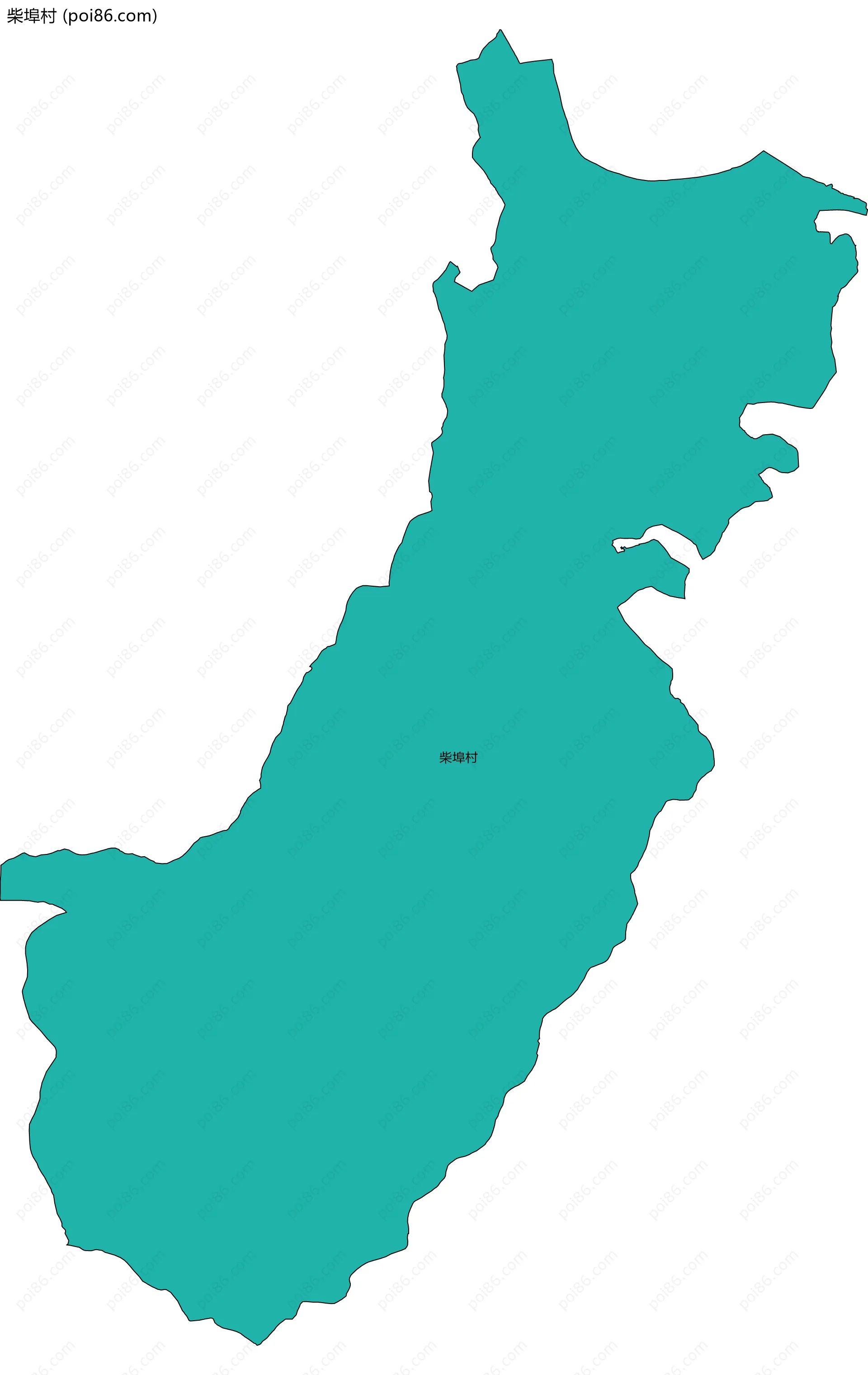 柴埠村边界地图