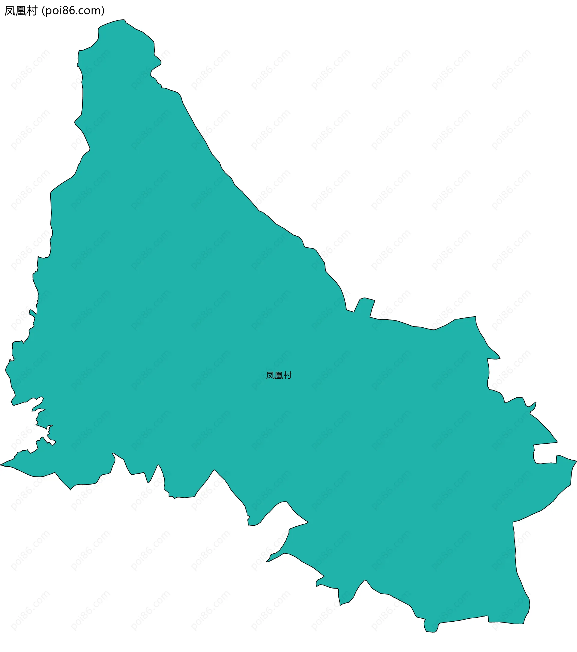 凤凰村边界地图
