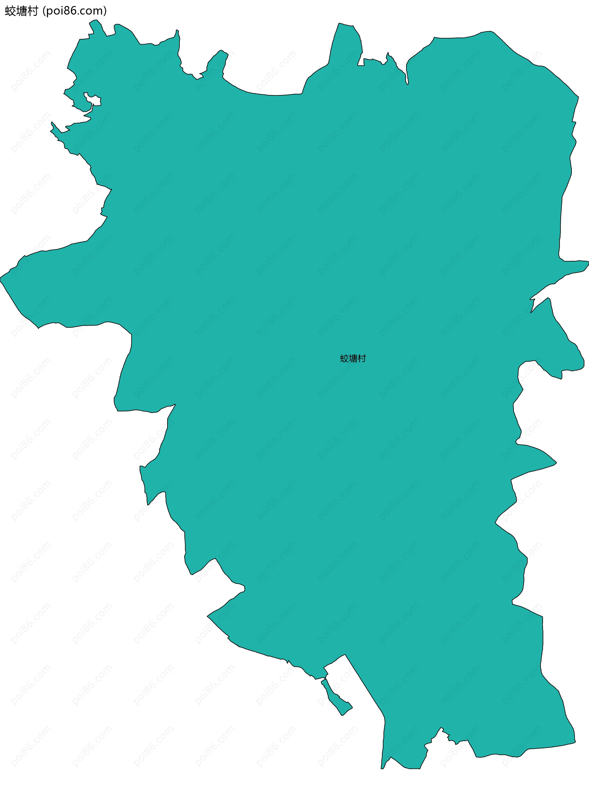 蛟塘村边界地图