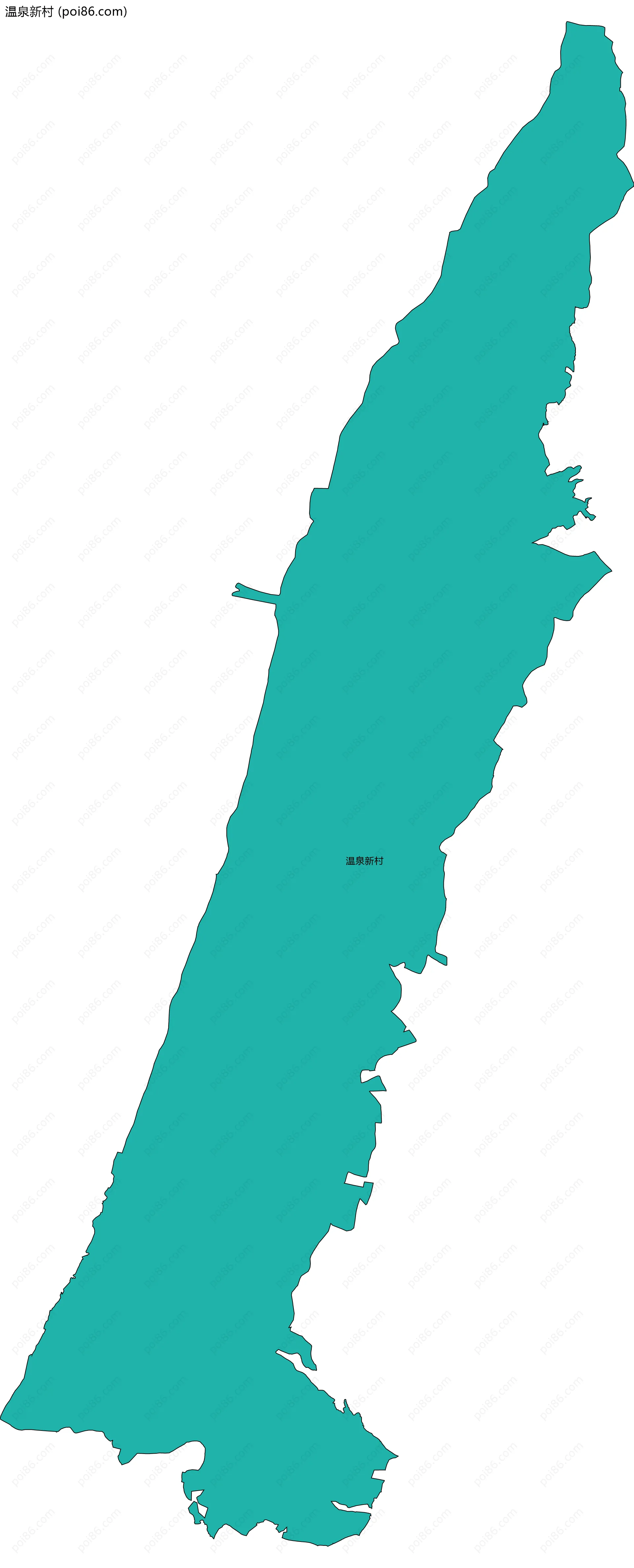 温泉新村边界地图