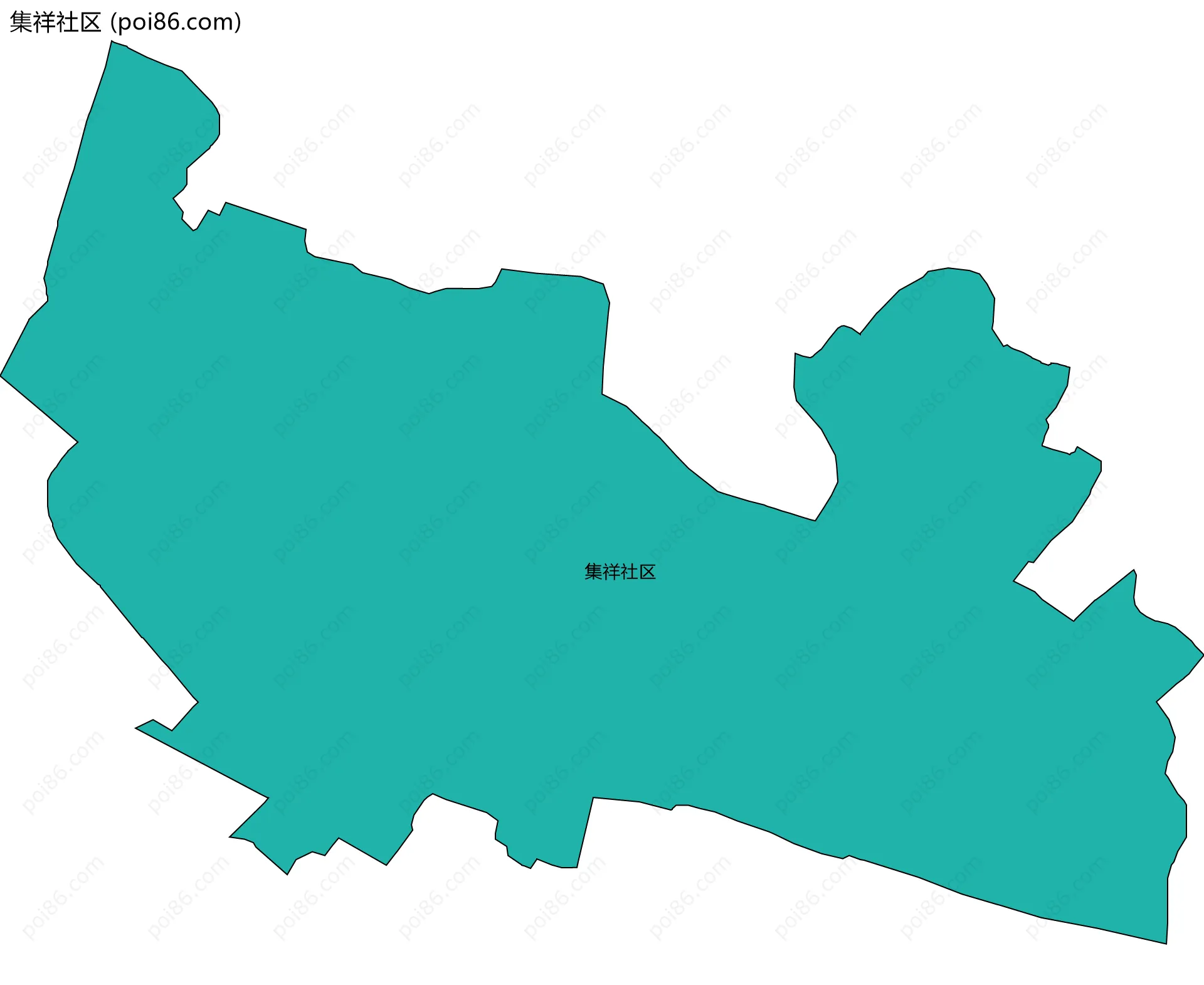 集祥社区边界地图