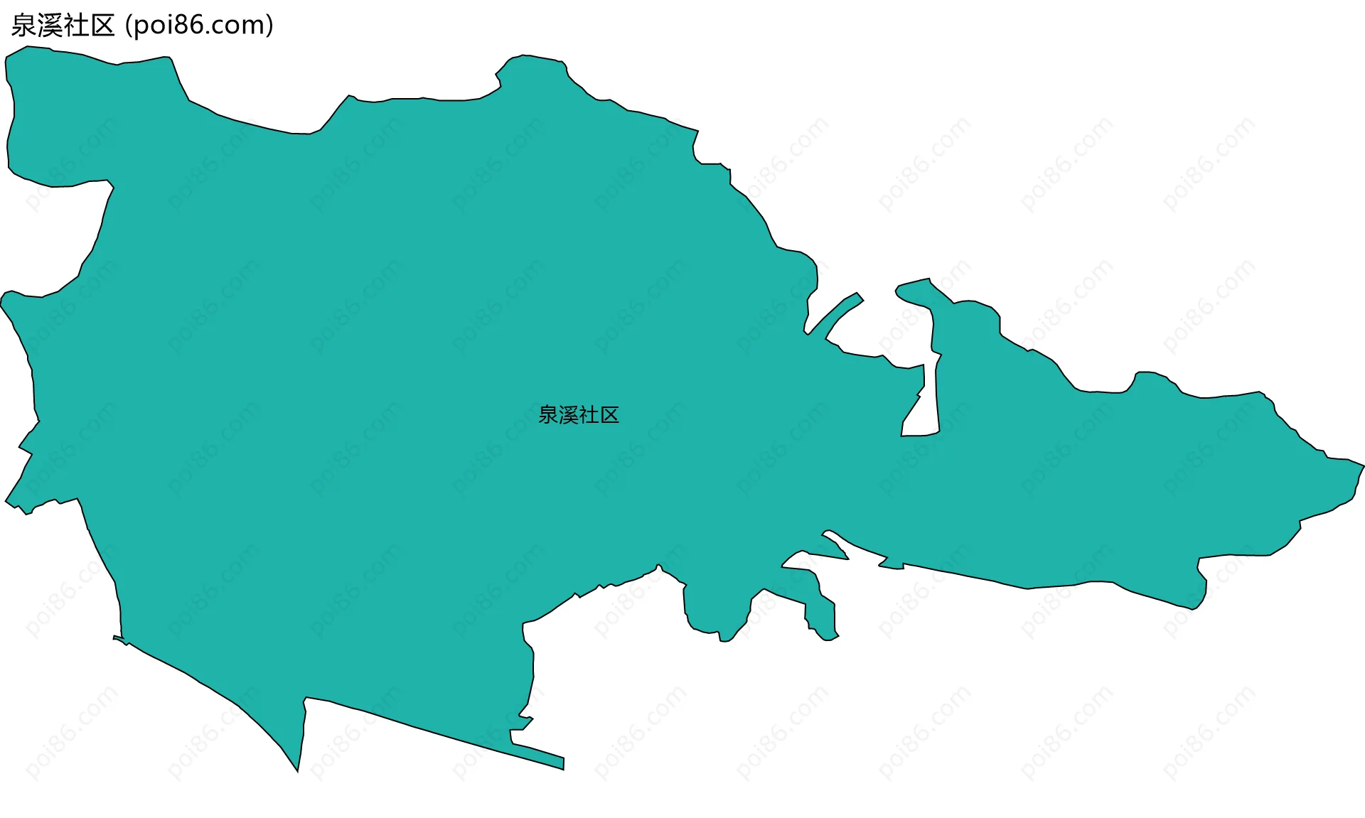 泉溪社区边界地图