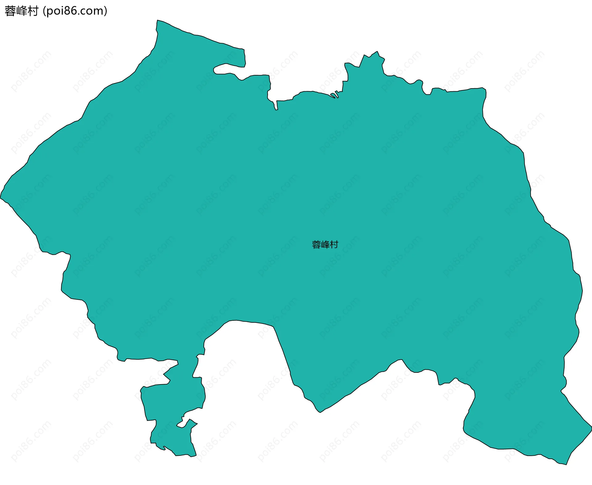 蓉峰村边界地图