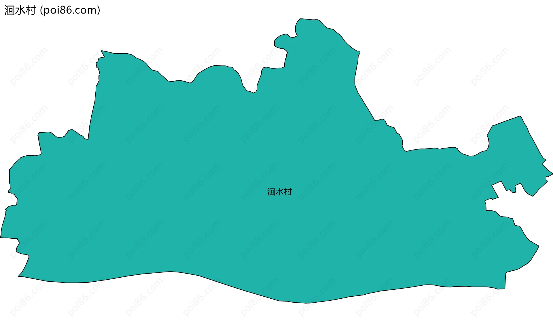 洄水村边界地图