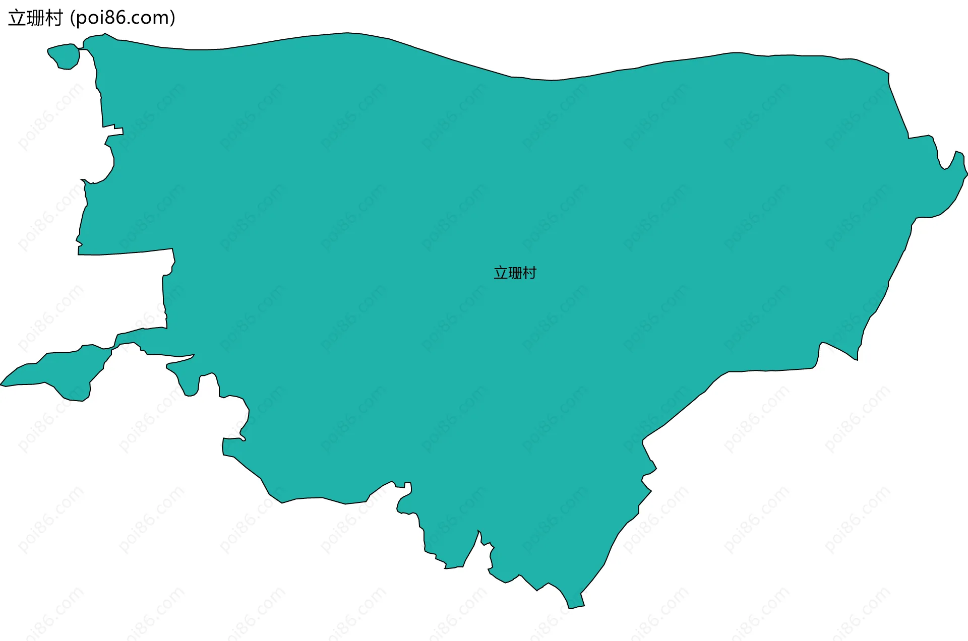 立珊村边界地图