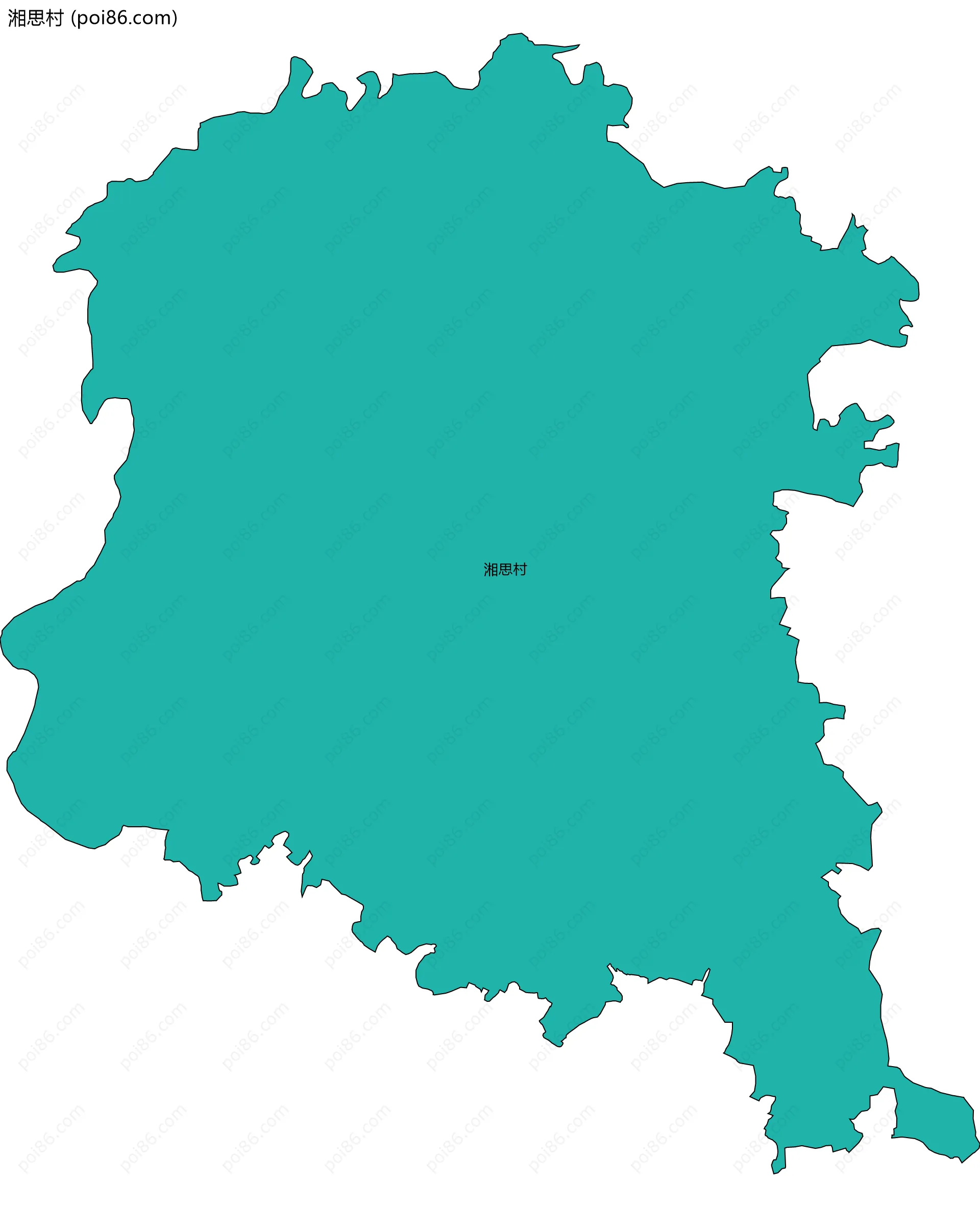 湘思村边界地图