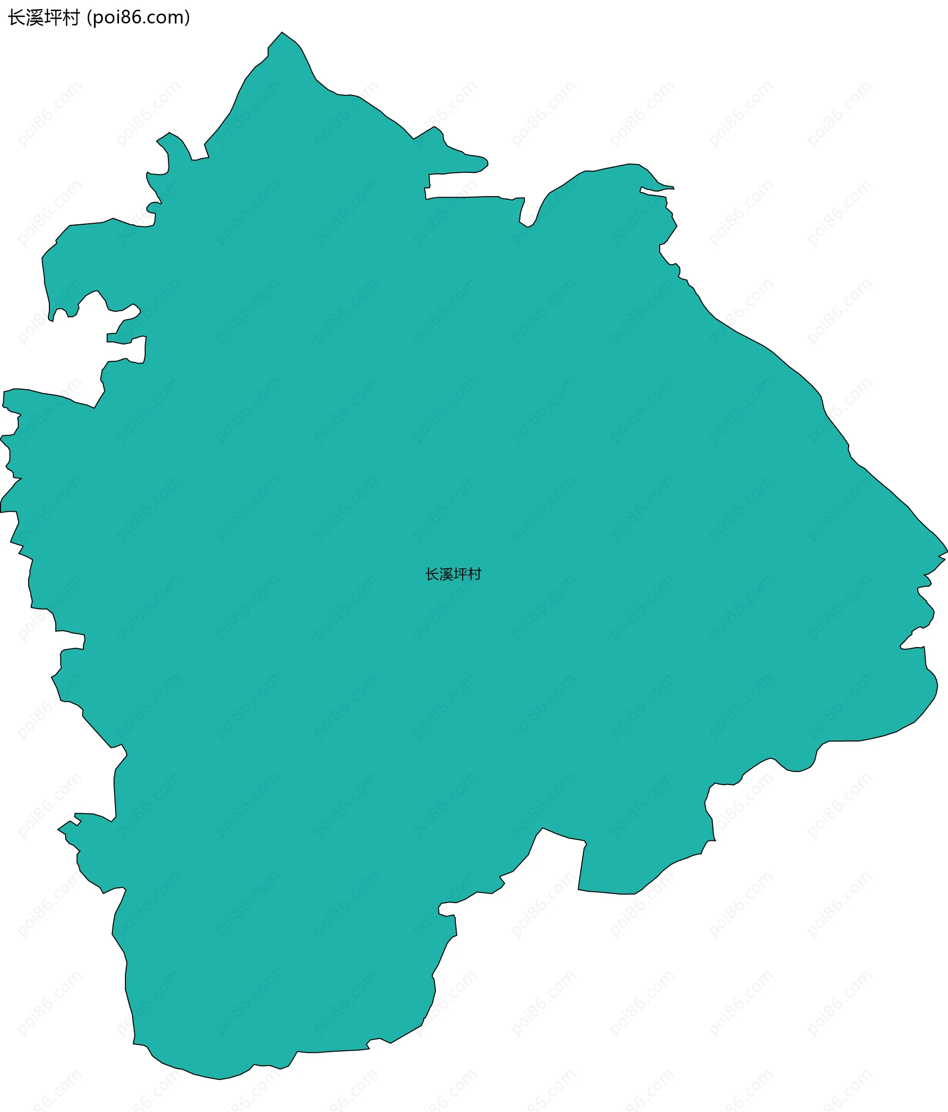 长溪坪村边界地图