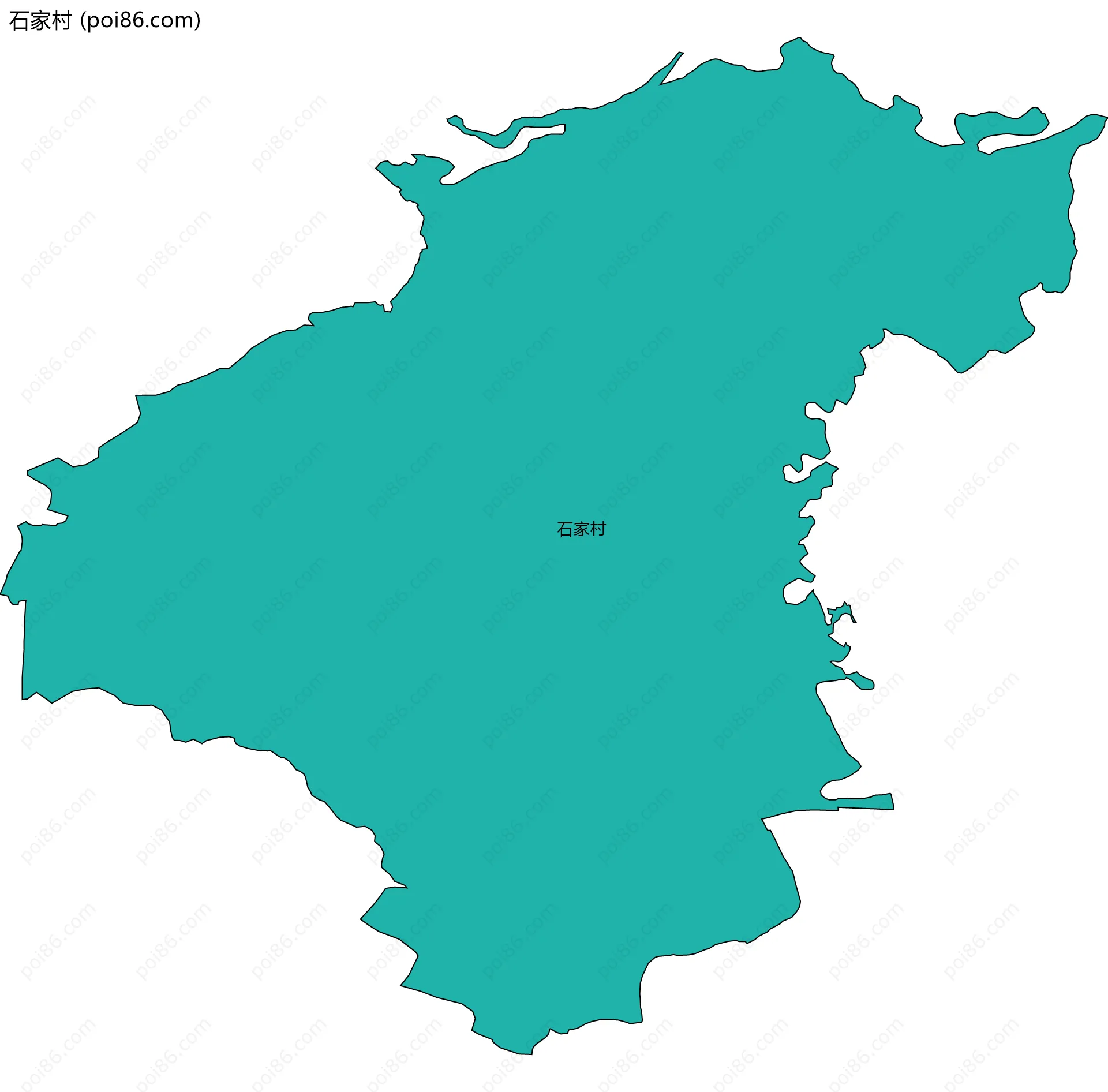 石家村边界地图