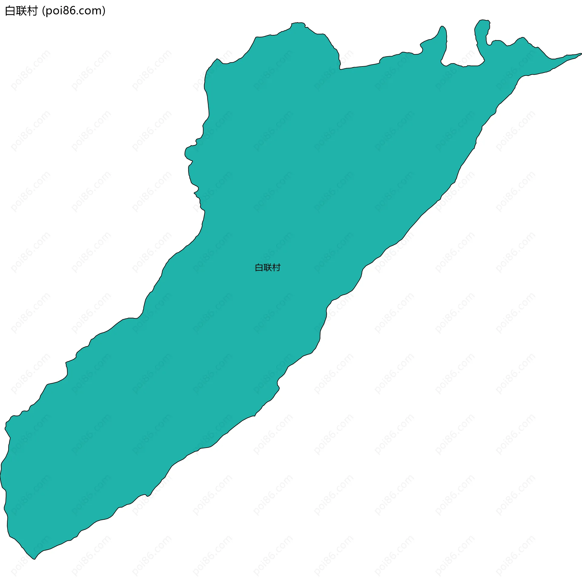 白联村边界地图