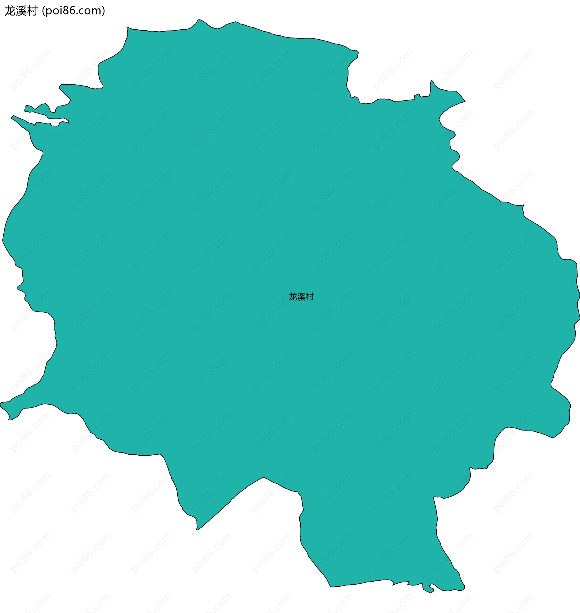 龙溪村边界地图