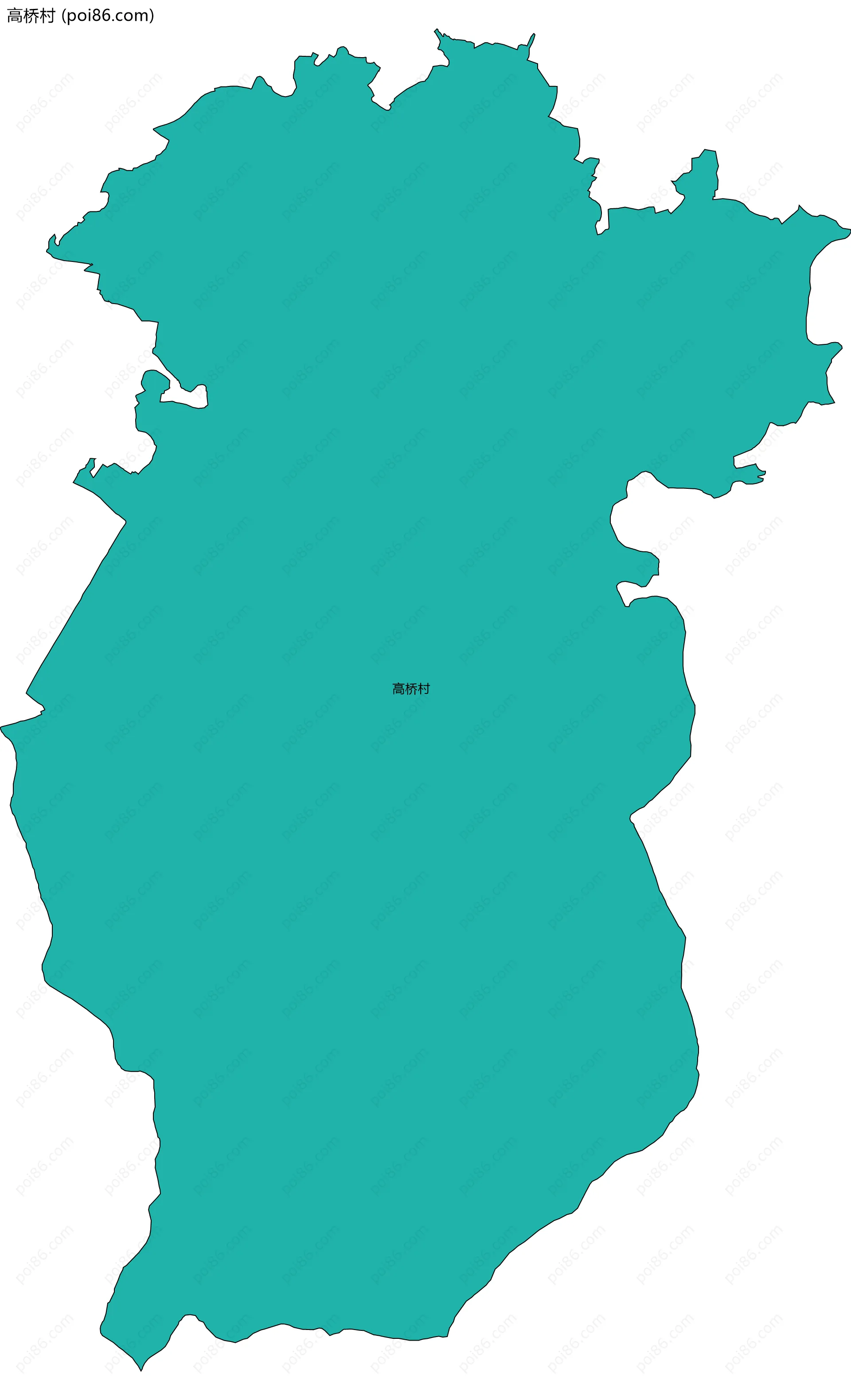 高桥村边界地图