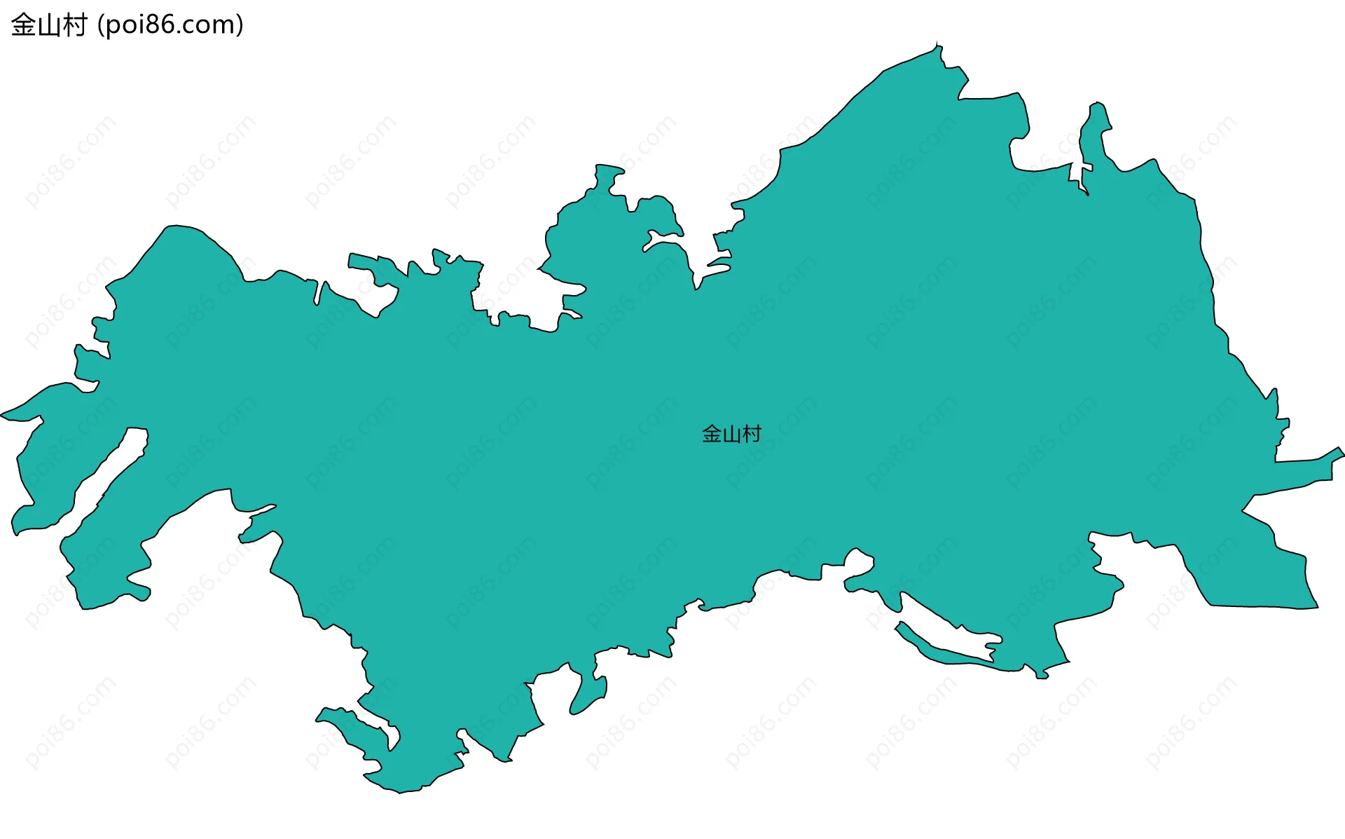金山村边界地图