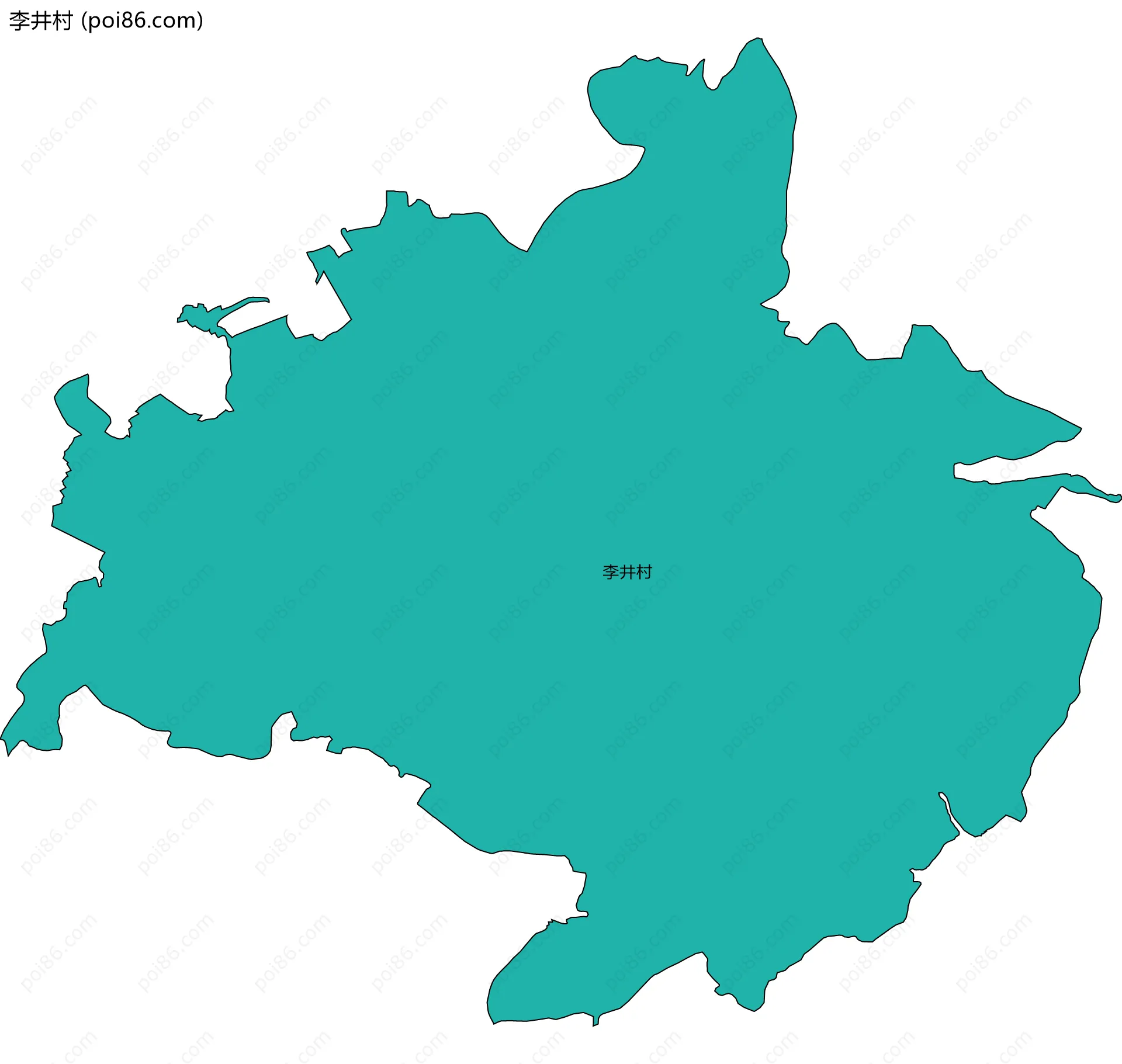 李井村边界地图