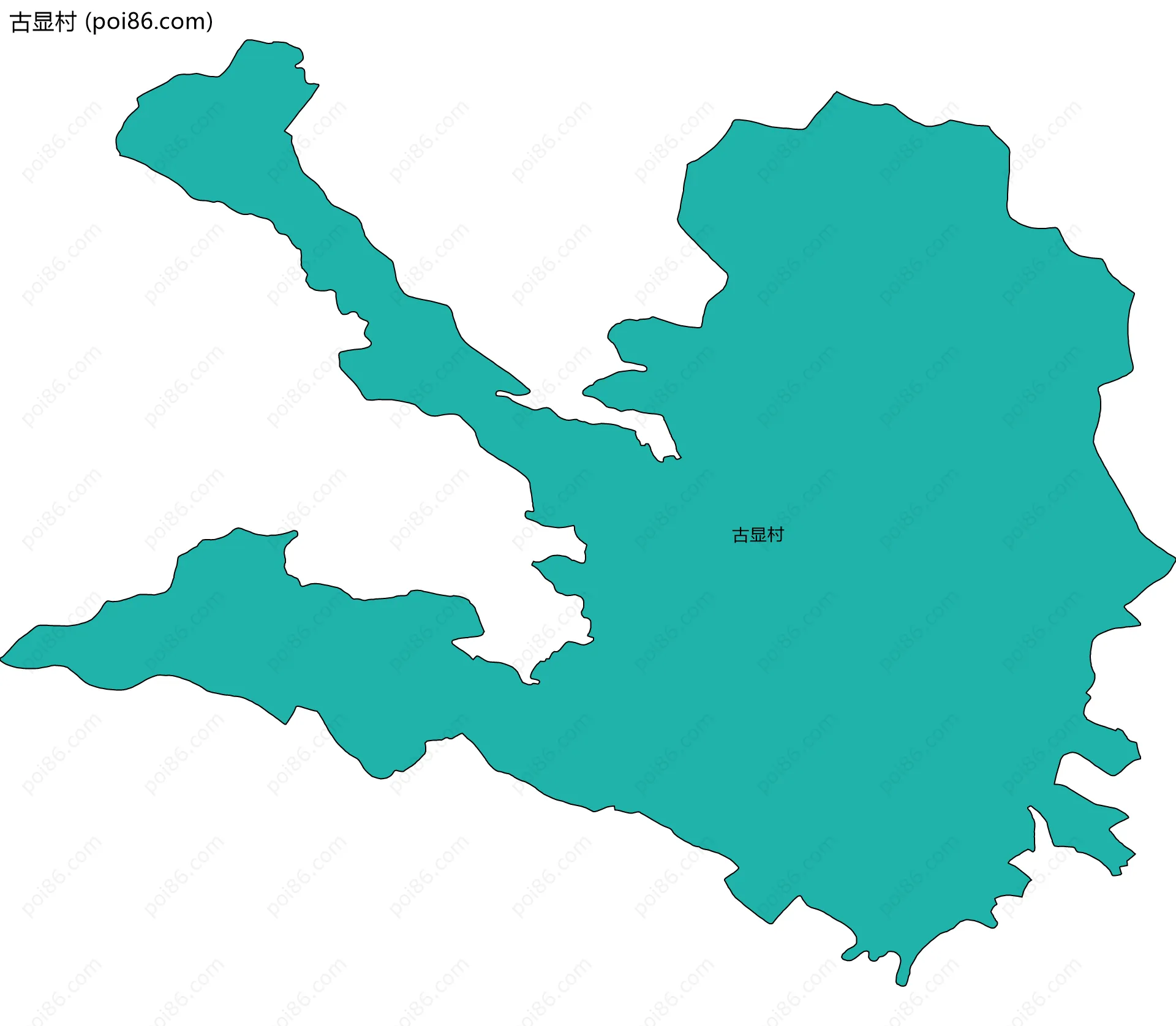 古显村边界地图