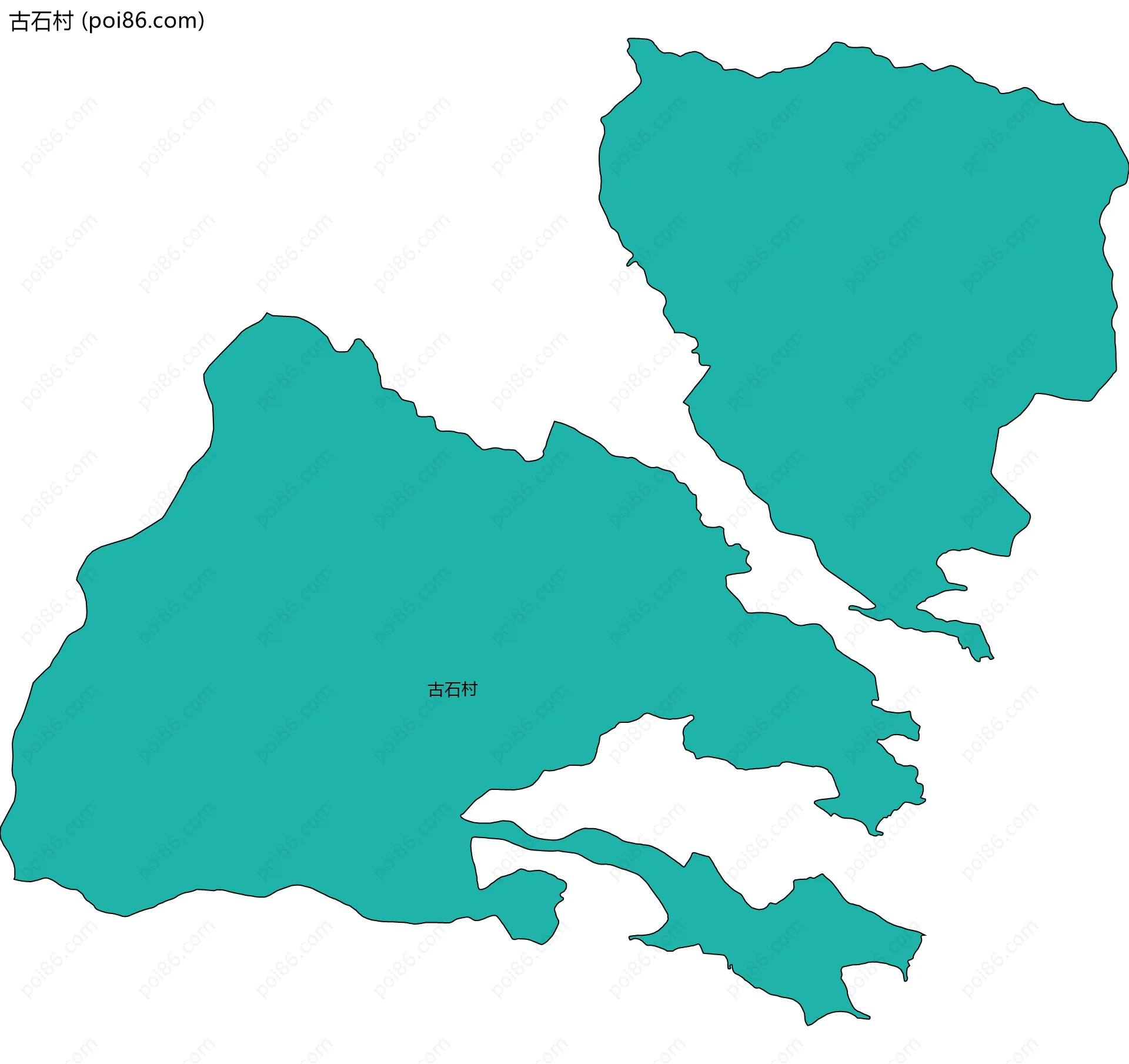 古石村边界地图