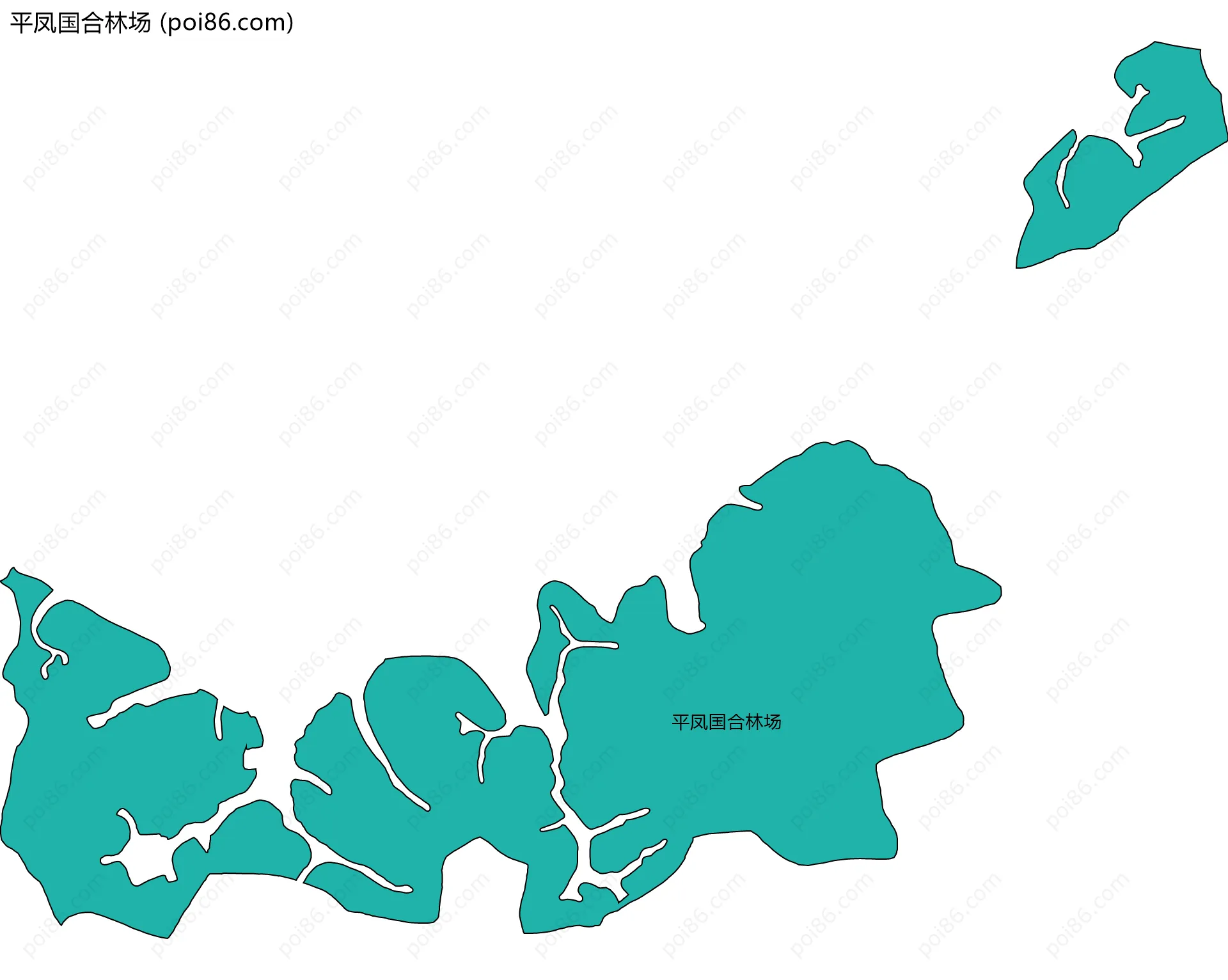 平凤国合林场边界地图