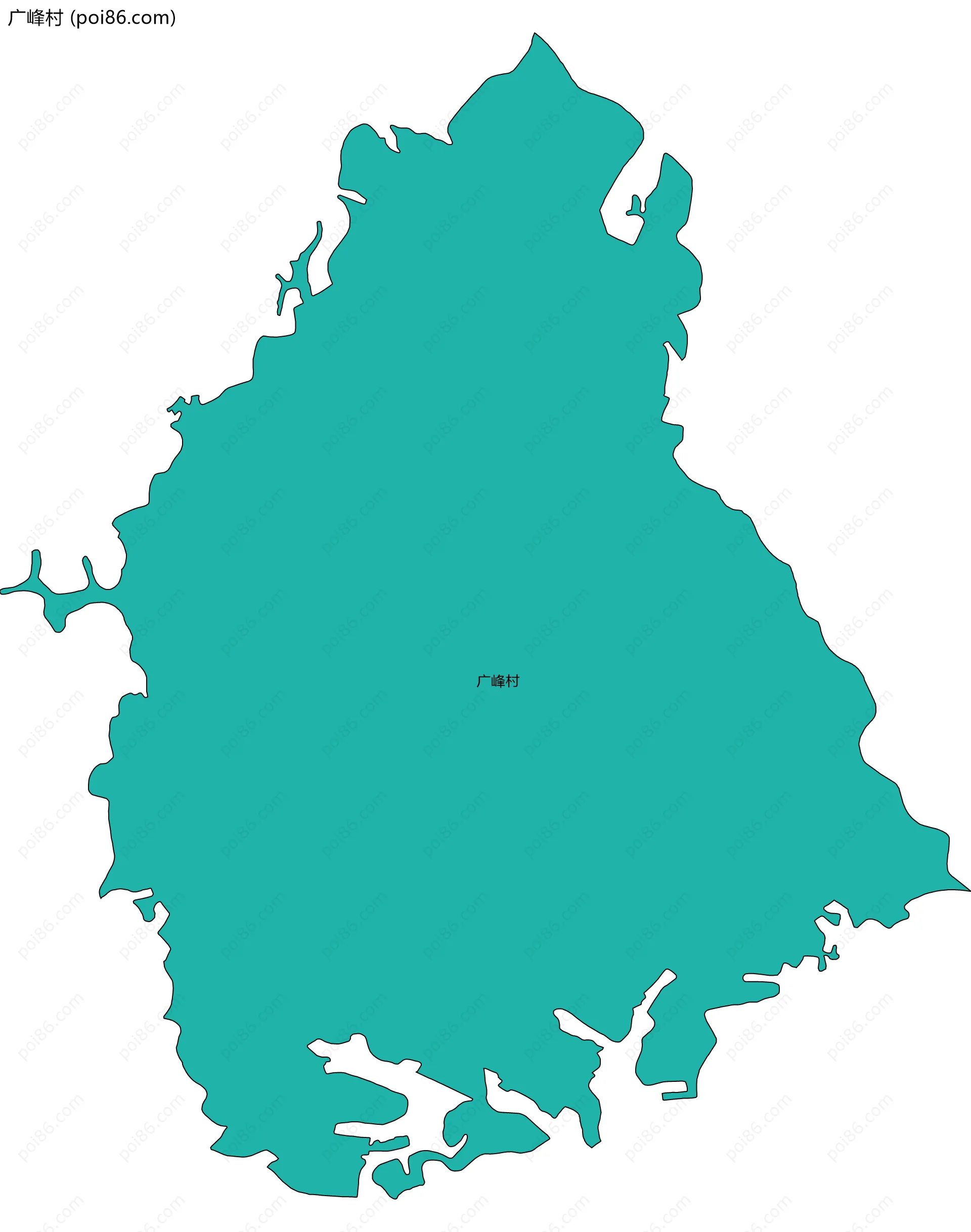 广峰村边界地图