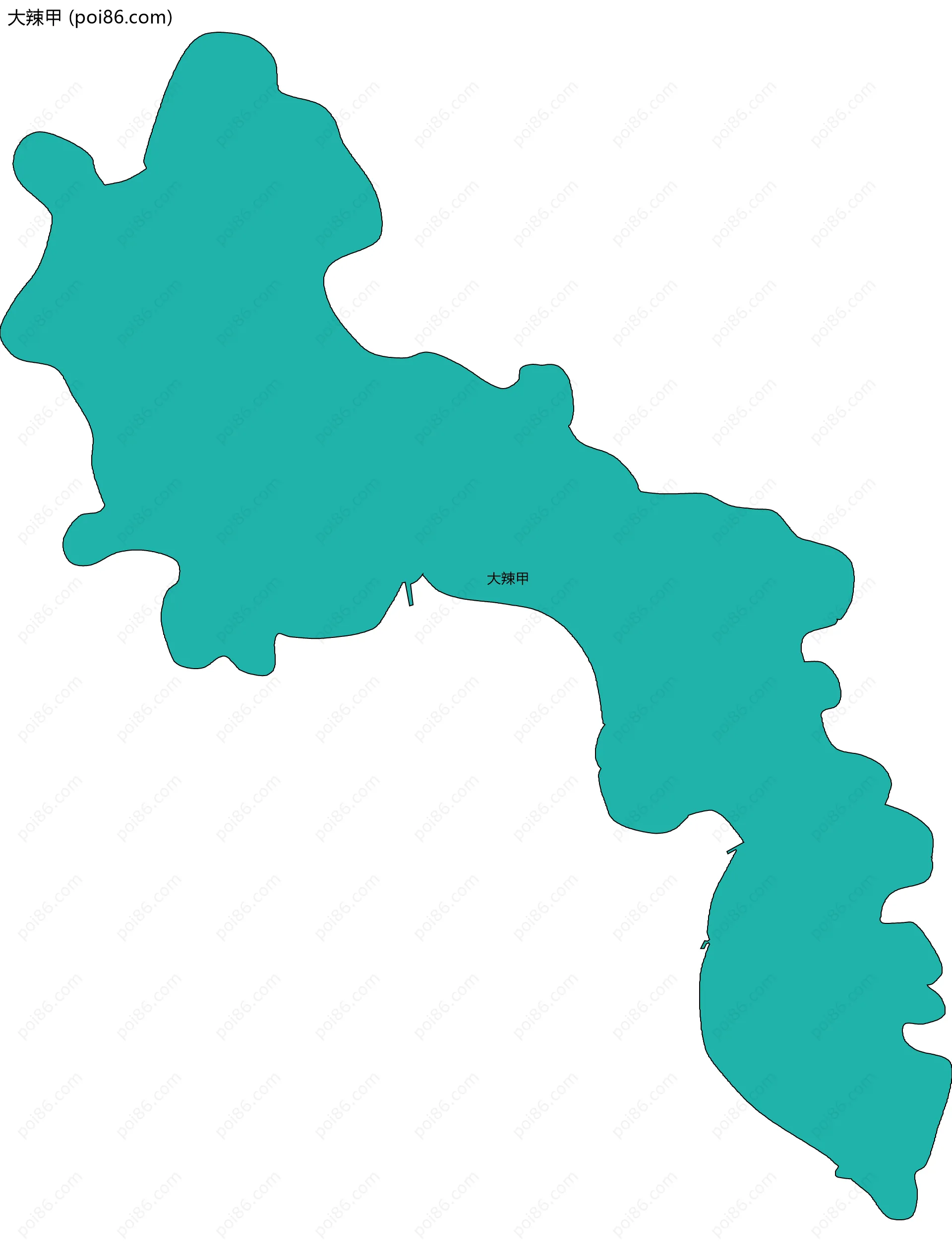 大辣甲边界地图
